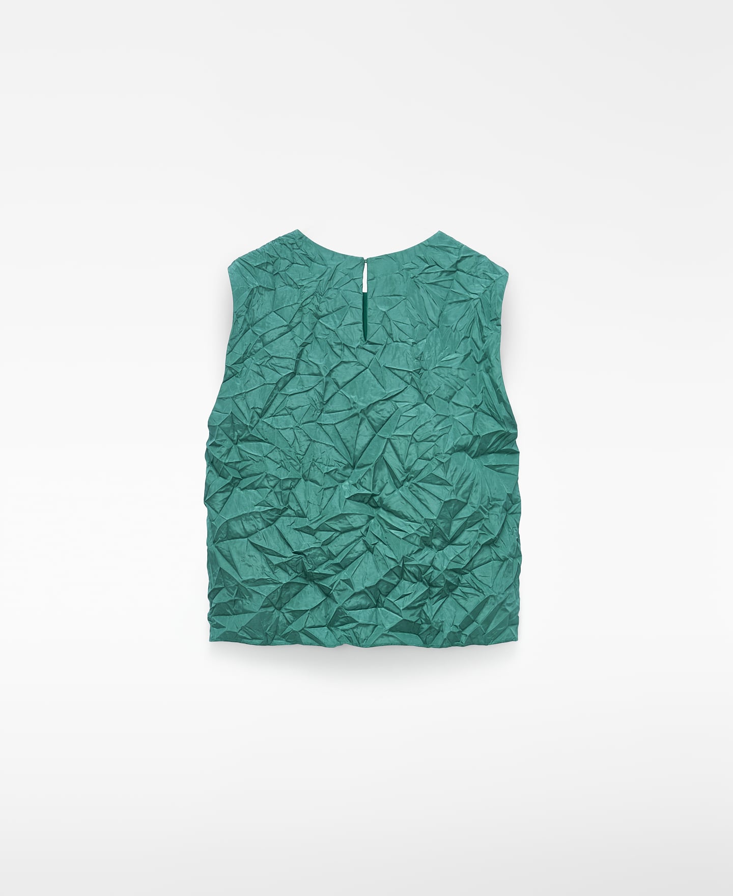 Wrinkled-effect satin top image number 1