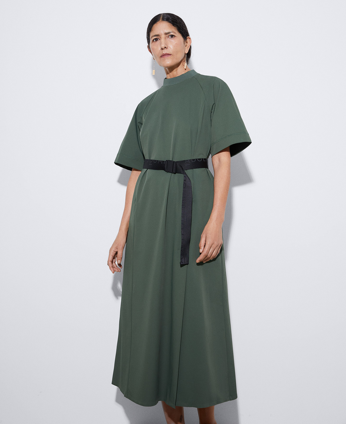 Maxi dress in recycled nylon image number 0
