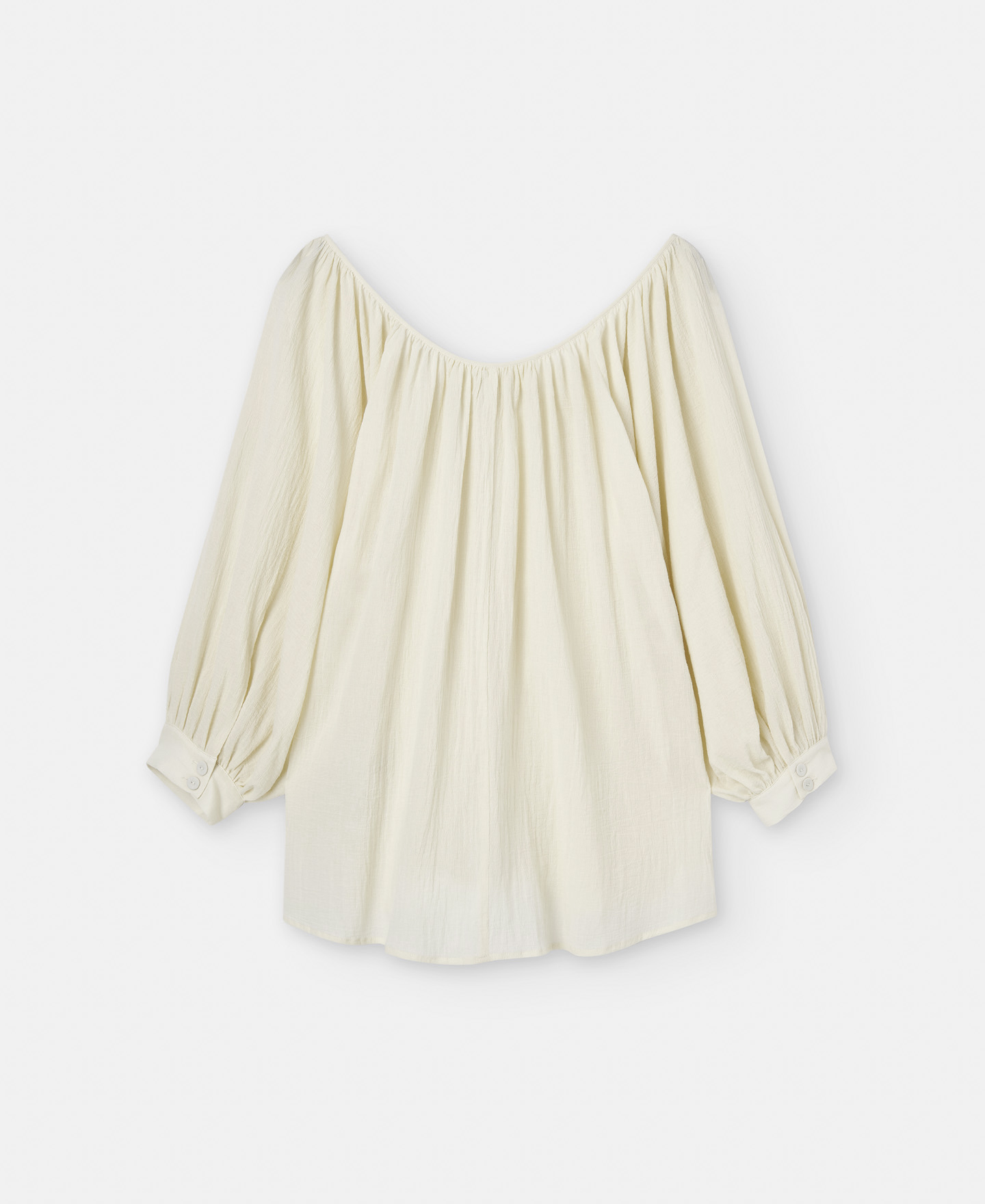 Blusa fruncida en algodón image number 5