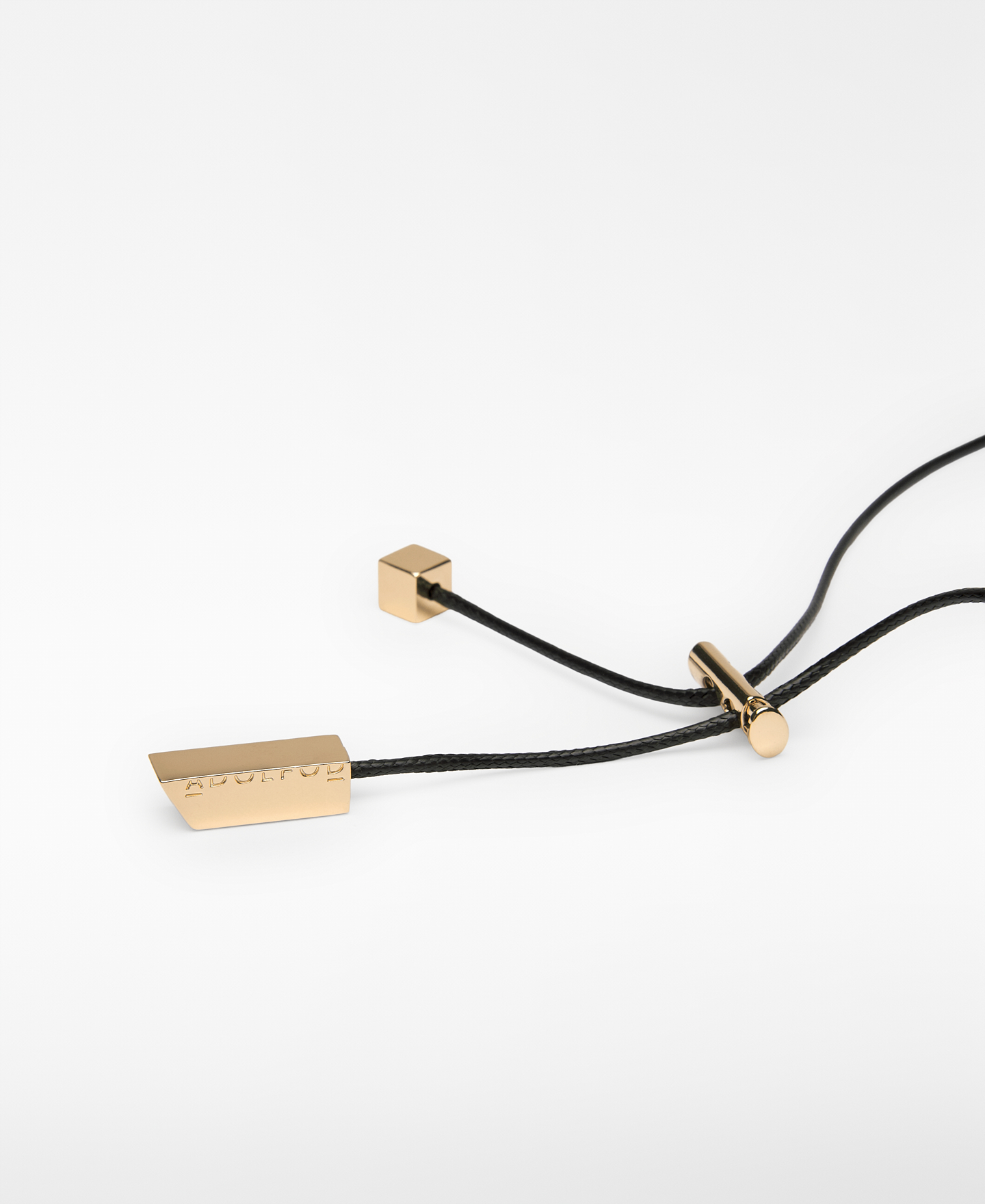 Braided metal pendant necklace image number 2