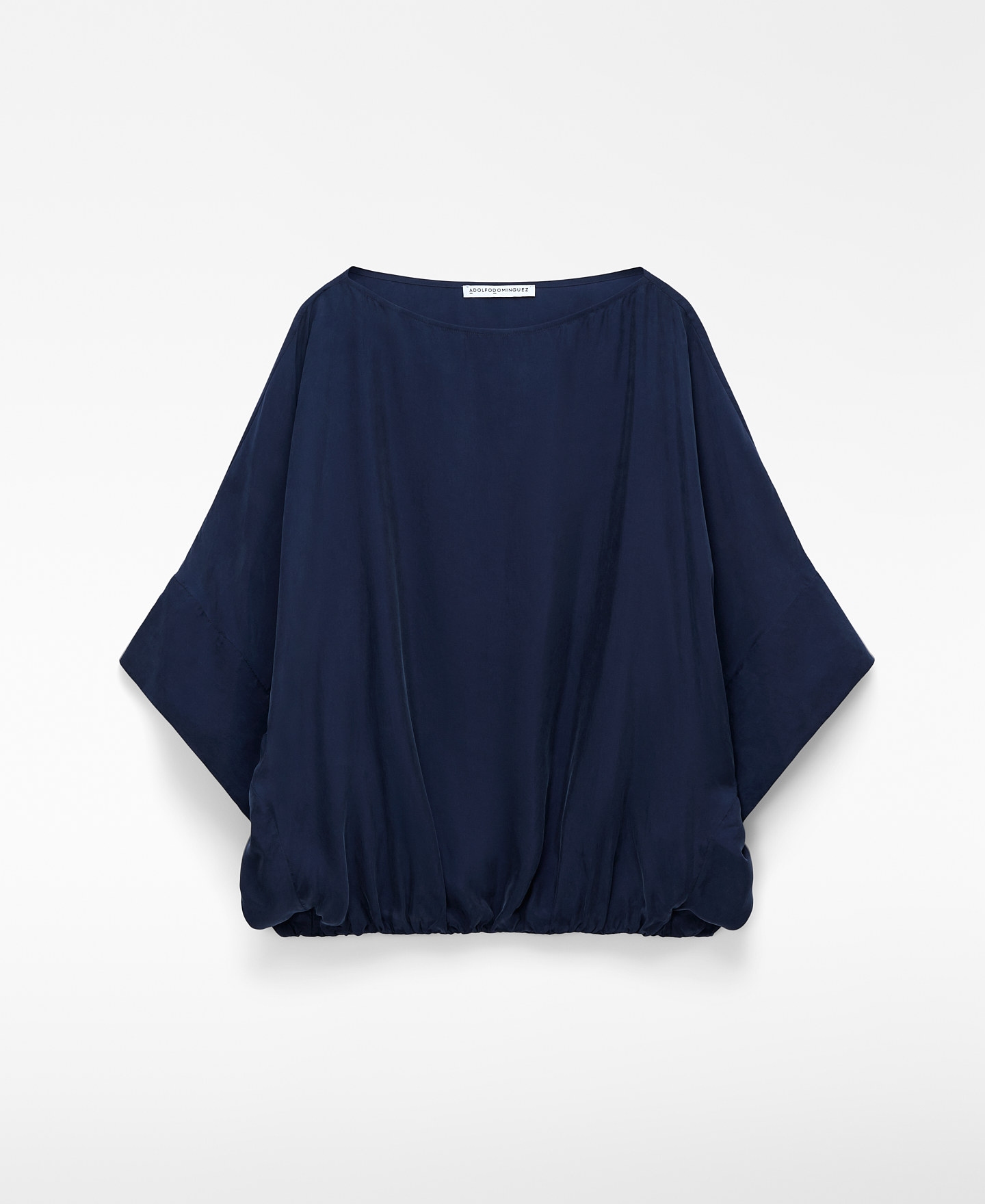 Blusa solta com bainha franzida image number 4