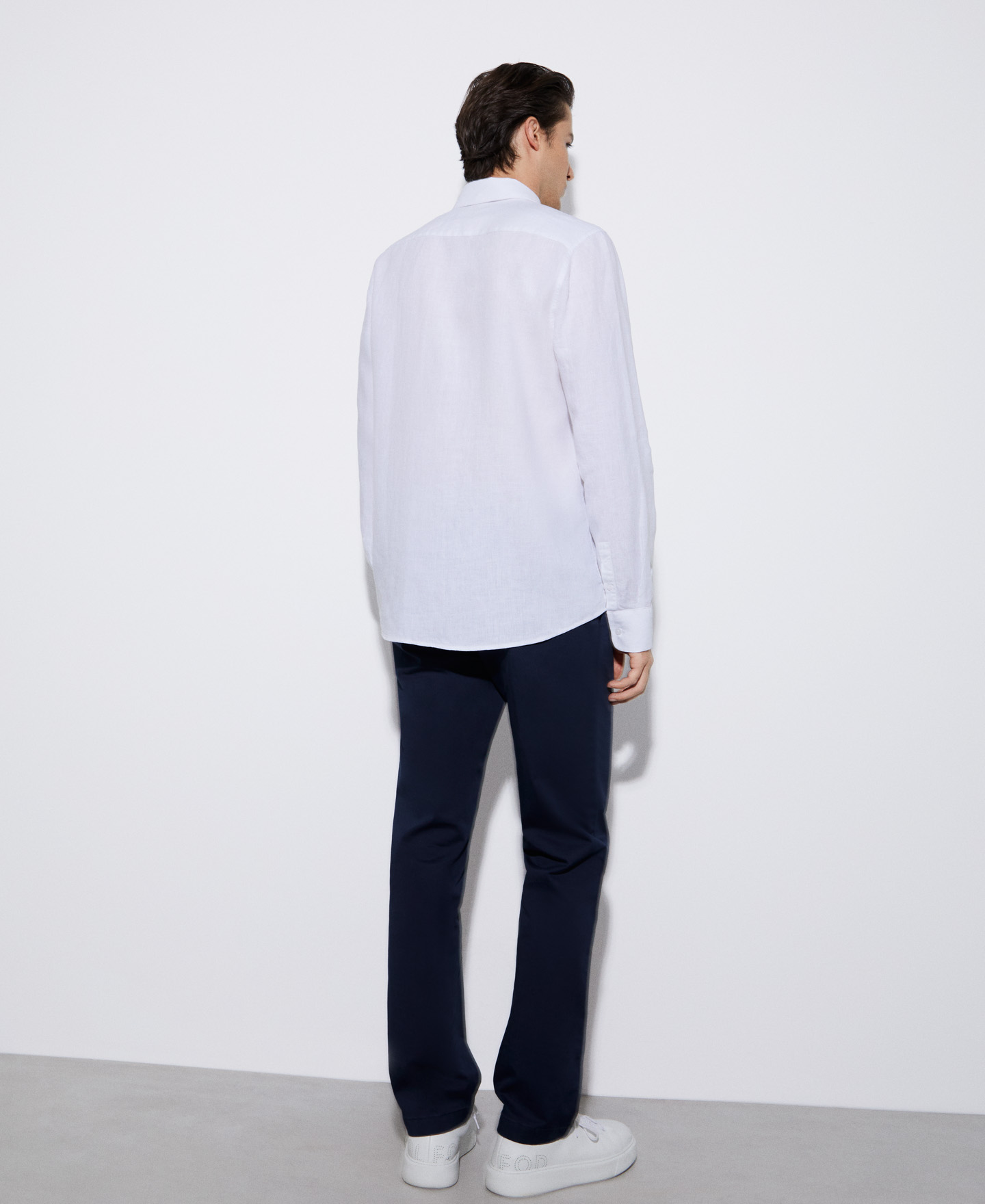 Linen lapel collar shirt image number 2
