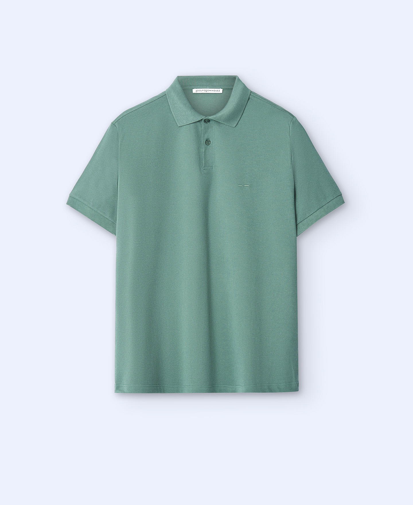 Cotton two button polo shirt image number 4