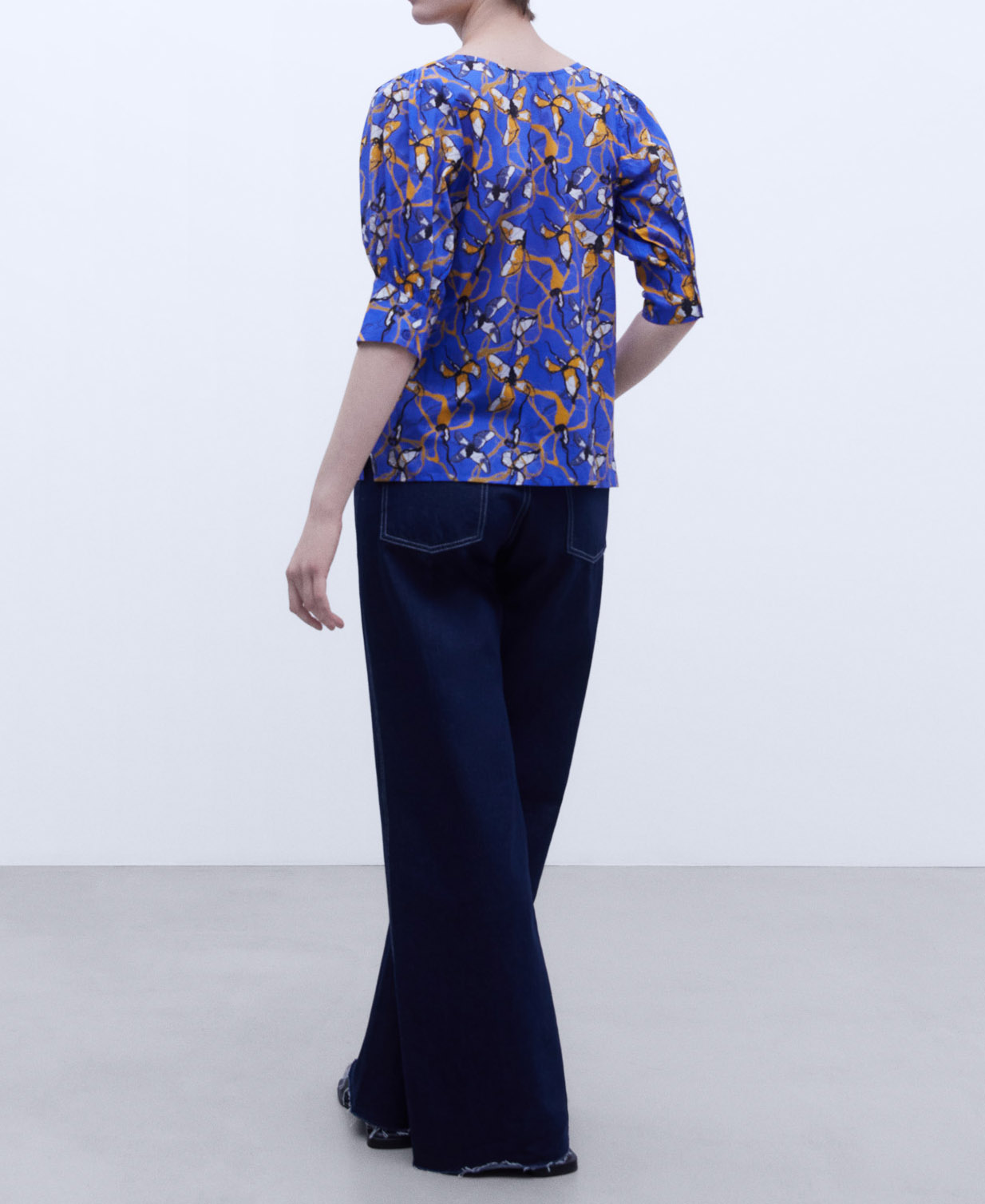 Floral print cotton shirt image number 2