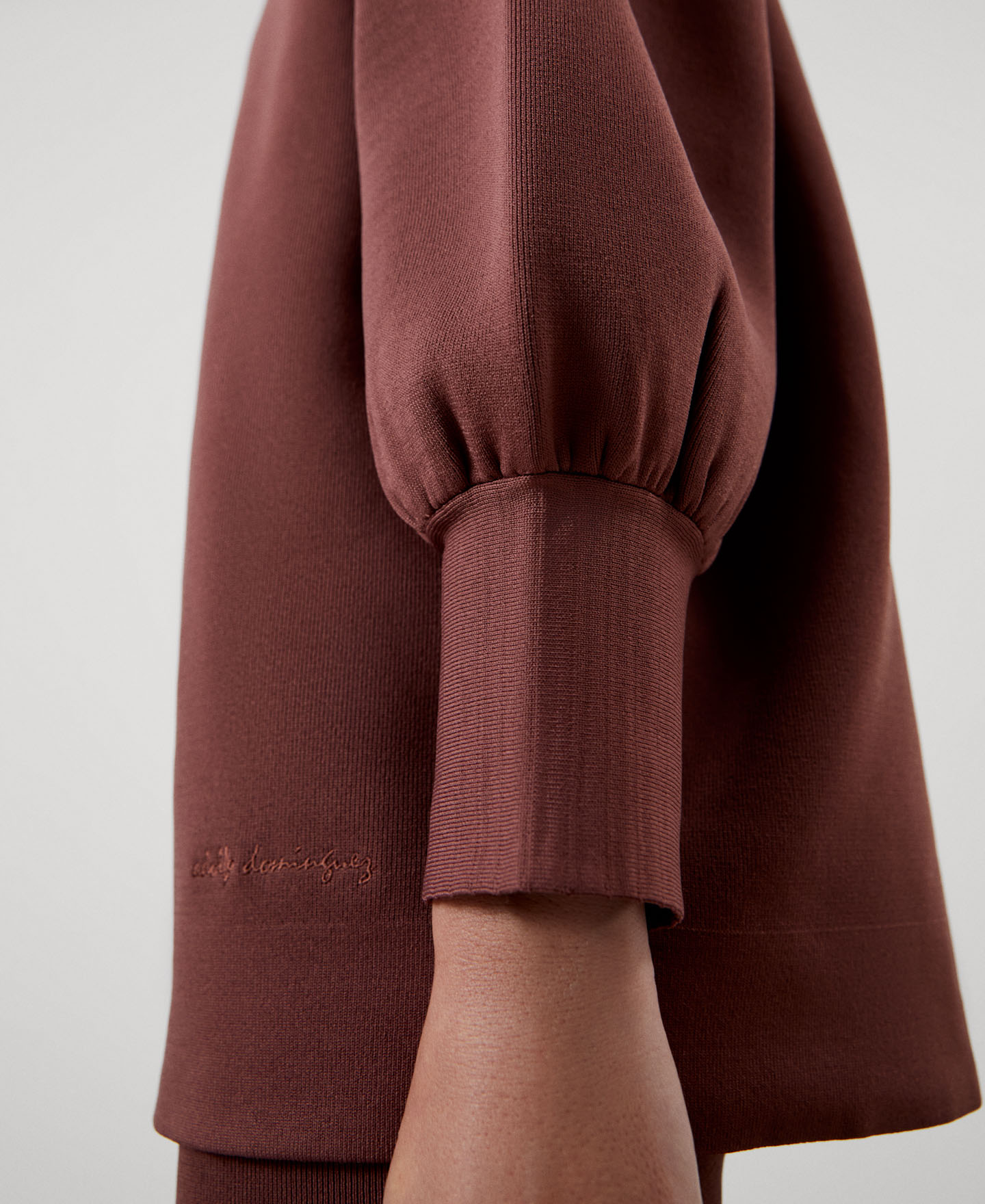 Knitted viscose and nylon sweater image number 3