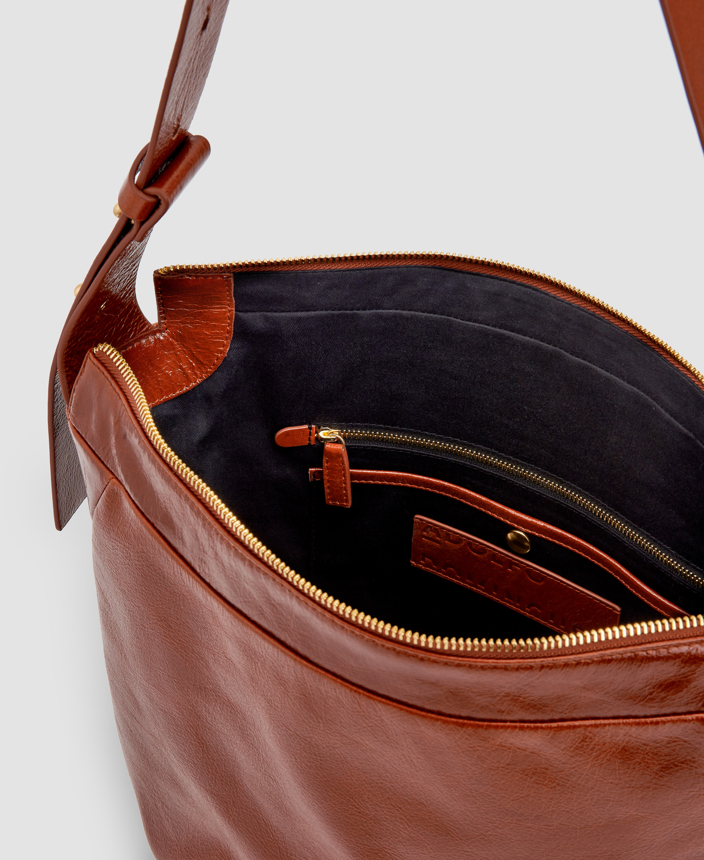 Responsible leather hobo image number 2
