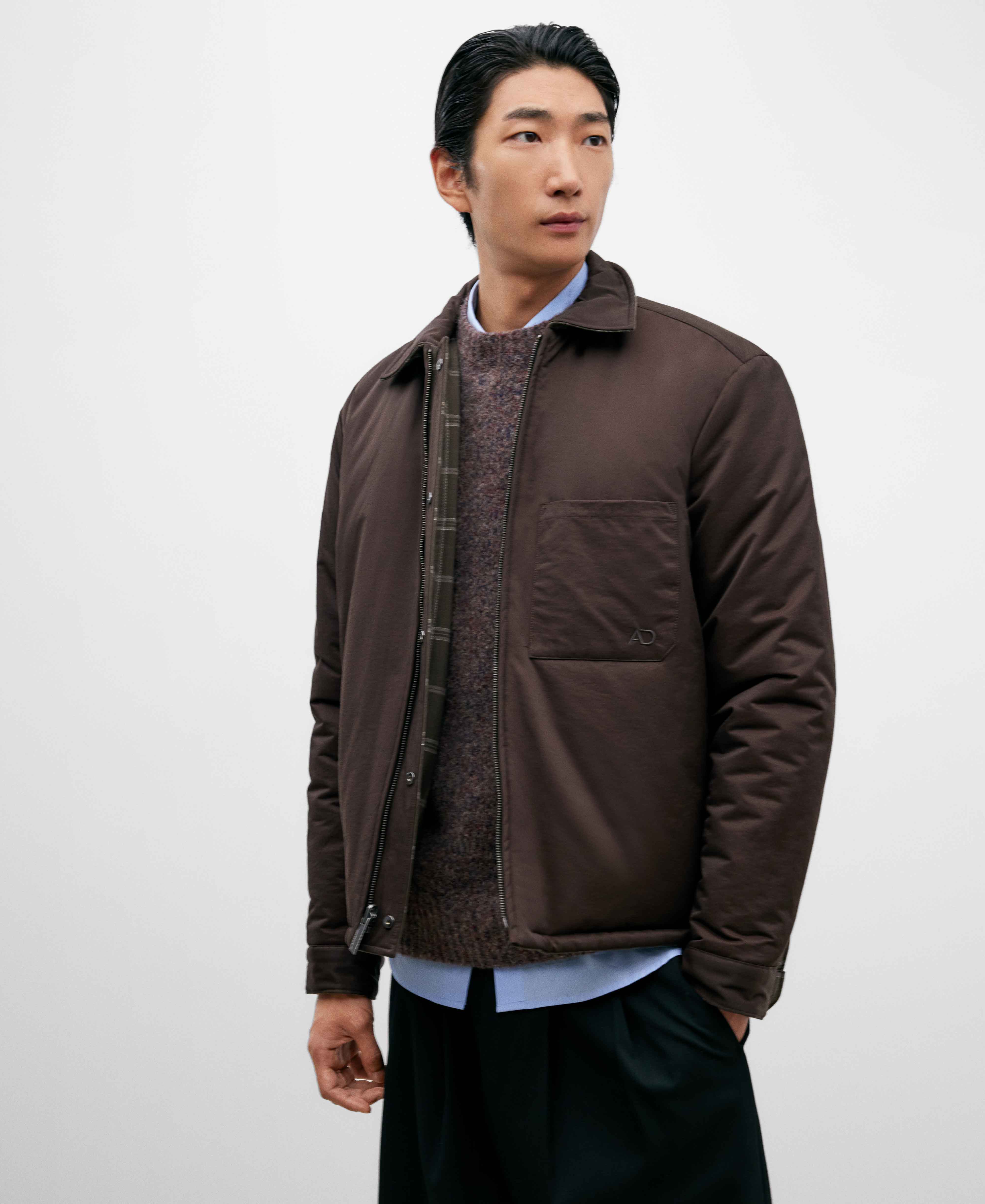 Men's reversible padded jacket image number 0