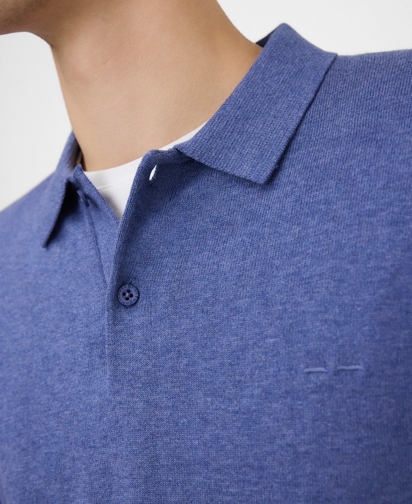 Organic cotton long sleeve polo shirt image number 3