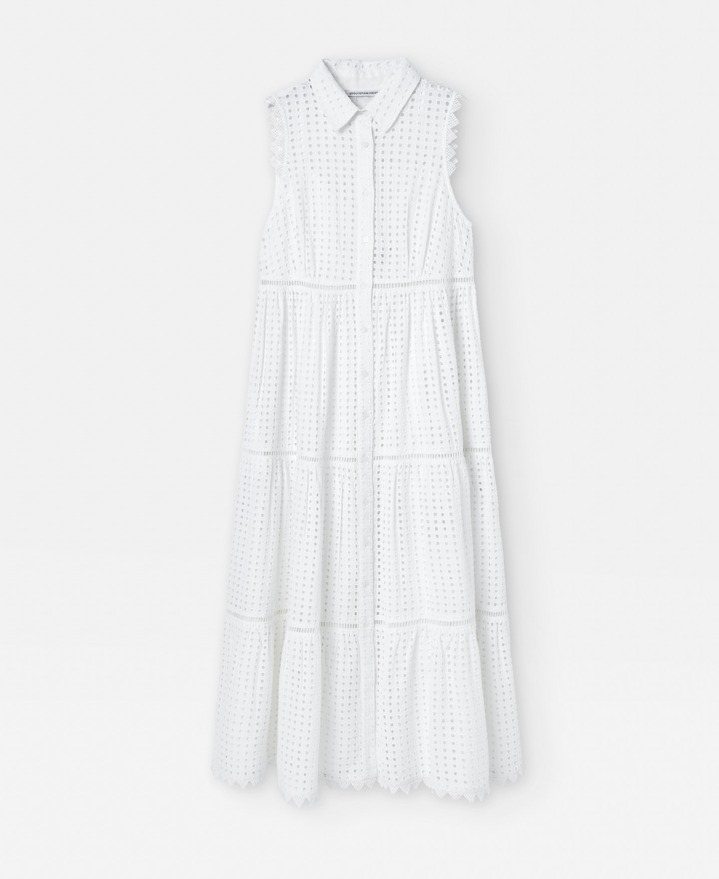 Long dress with shirt collar image number 4
