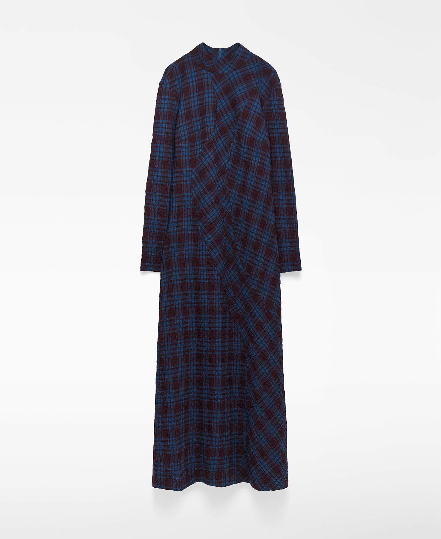 Checkered fitted dress woman image number 4