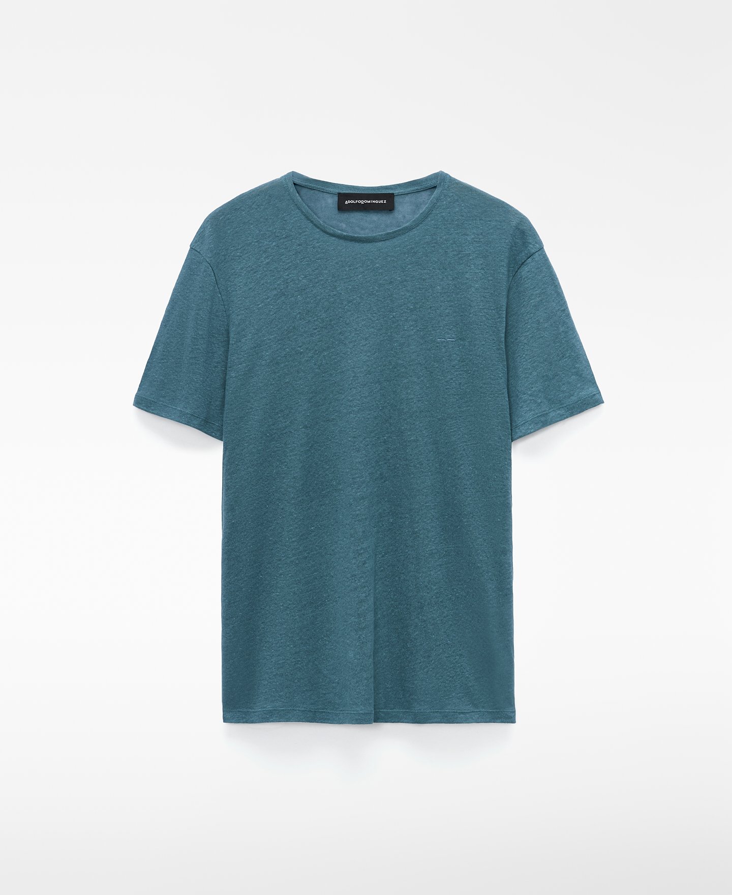 T-shirt de corte regular em linho europeu image number 0