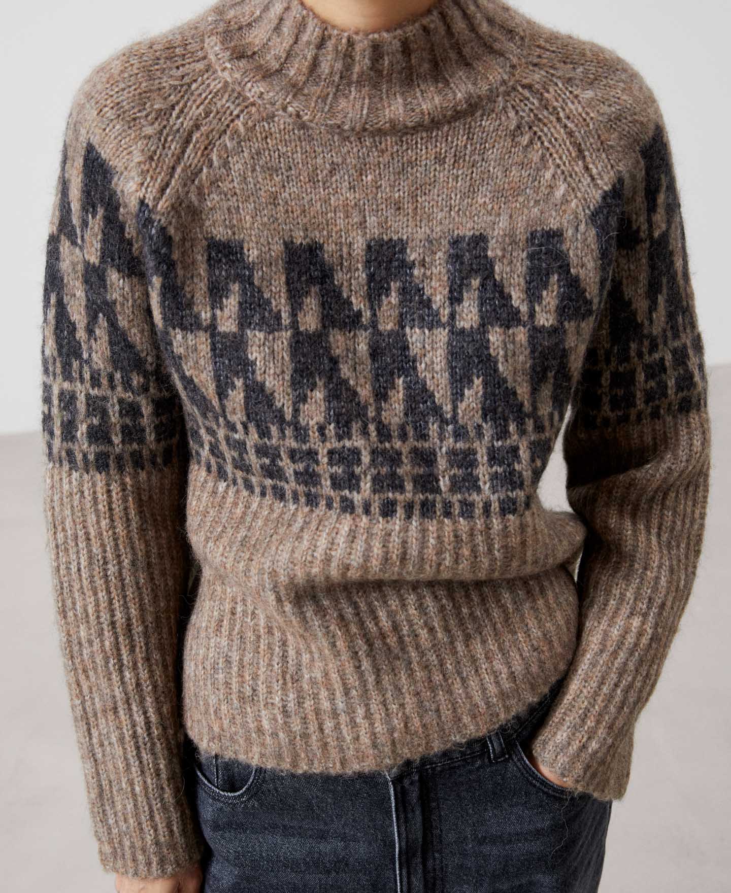 Jersey jacquard en lana merino image number 3