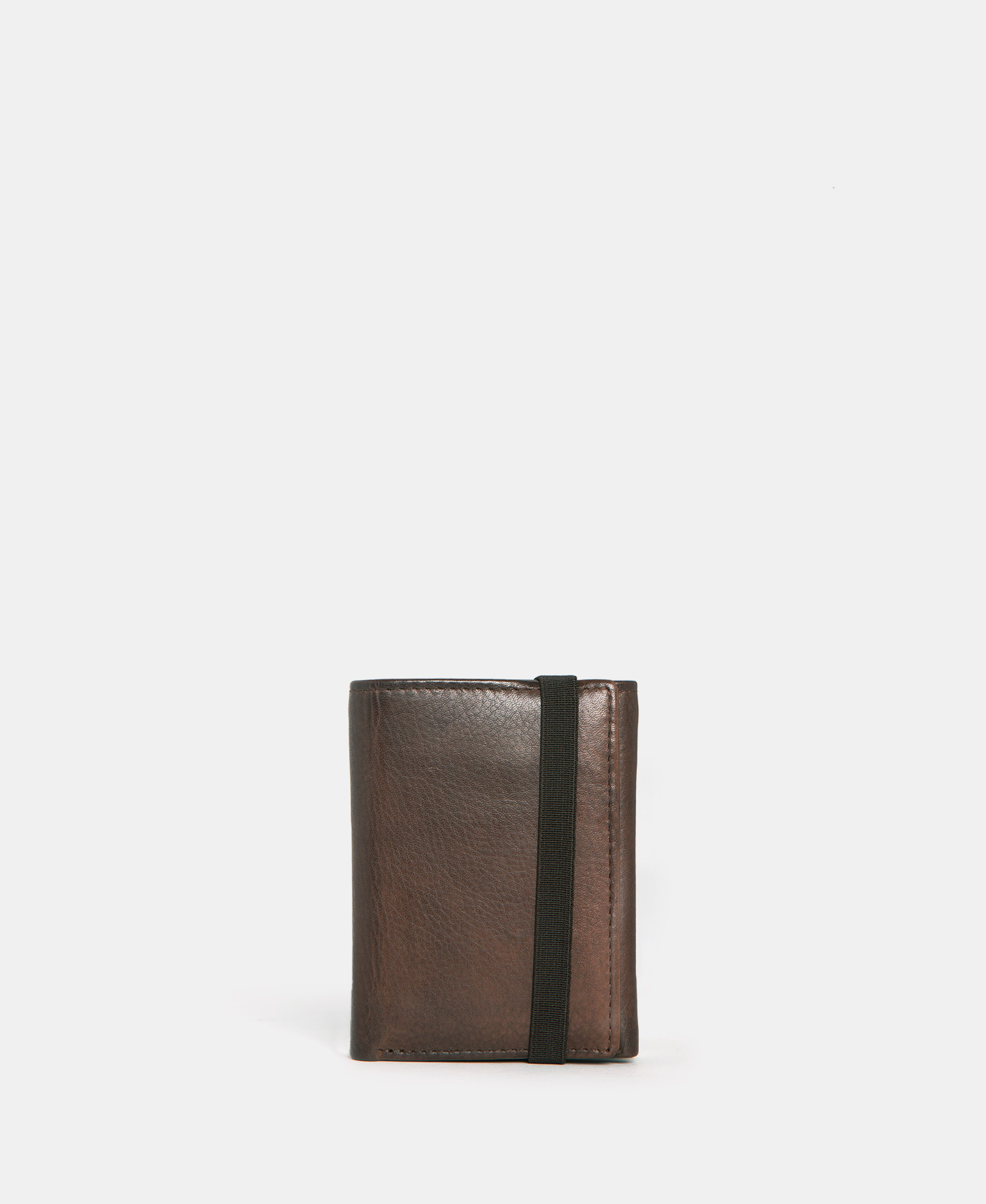 Cartera compacta en piel encerada image number 0