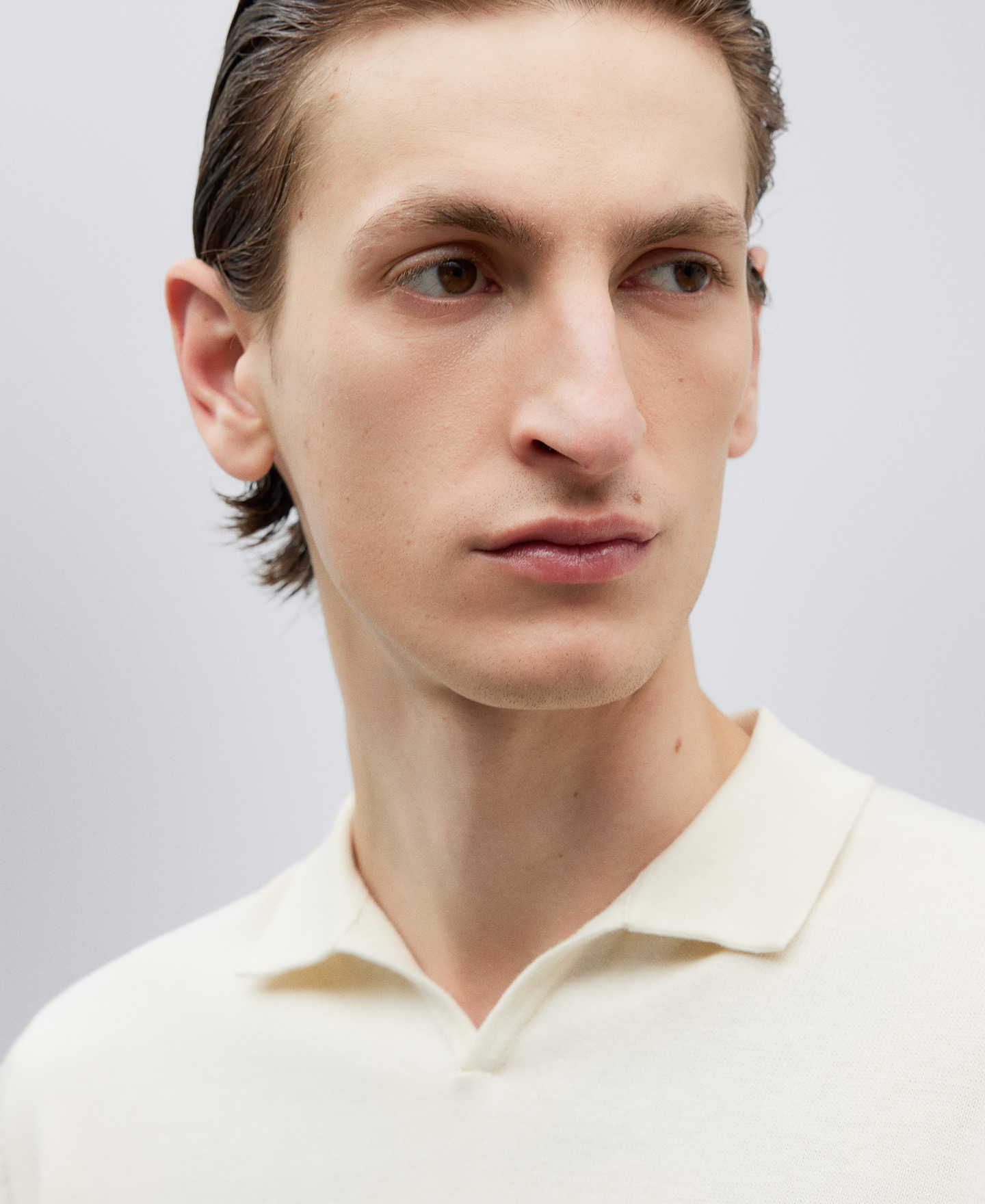 Striped cotton polo man image number 3