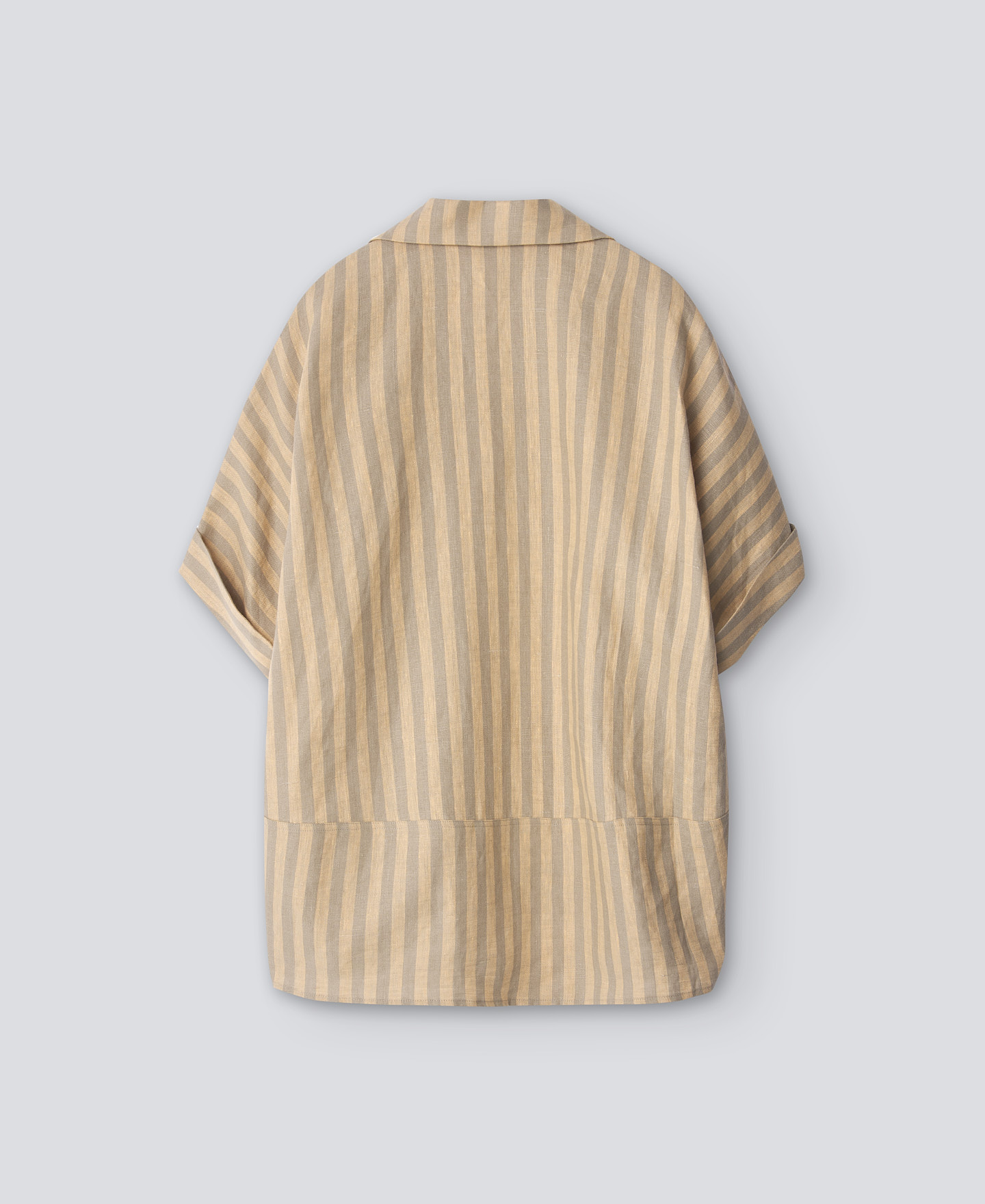 Striped linen shirt woman image number 5