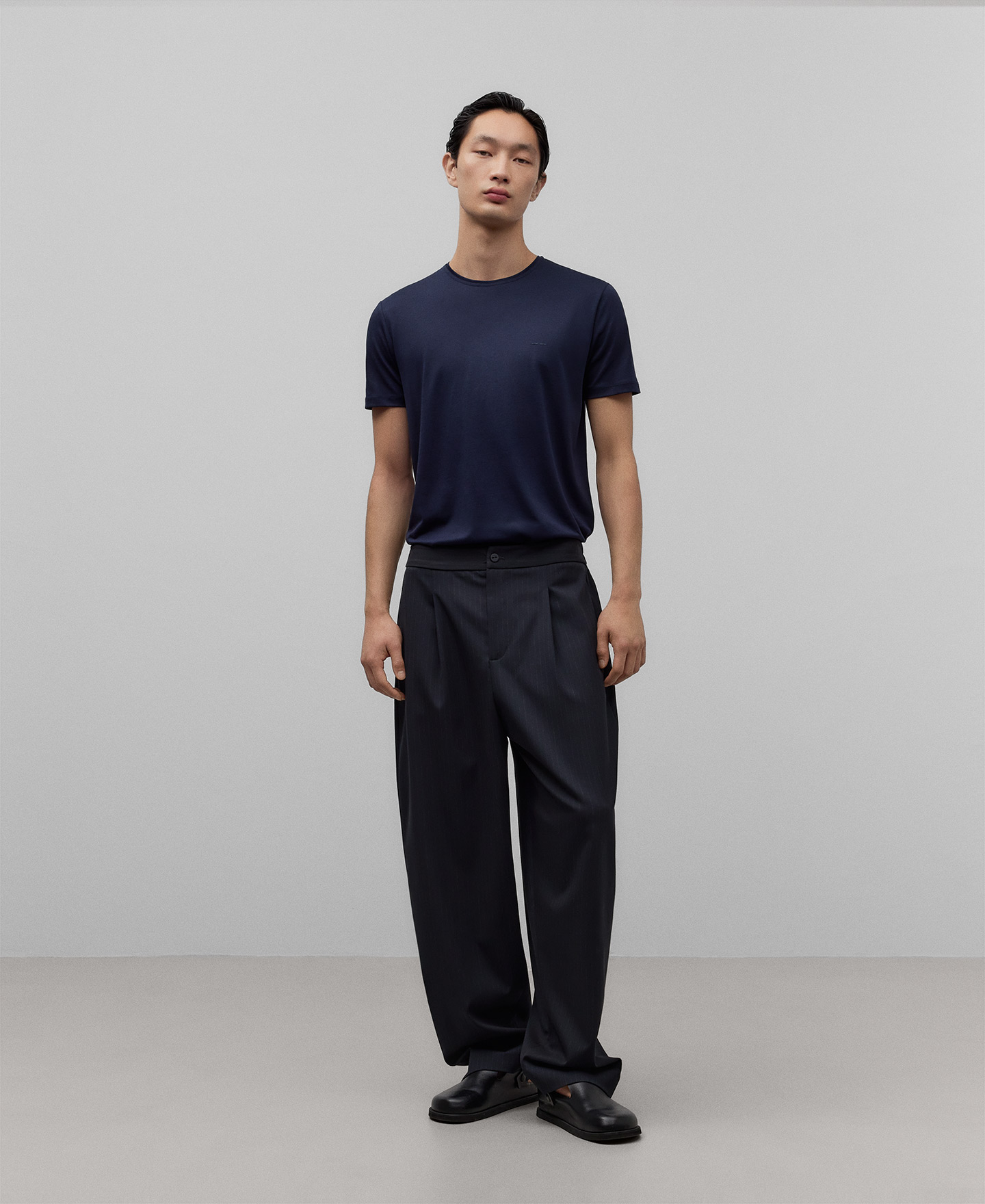 Lyocell and cotton T-shirt image number 1