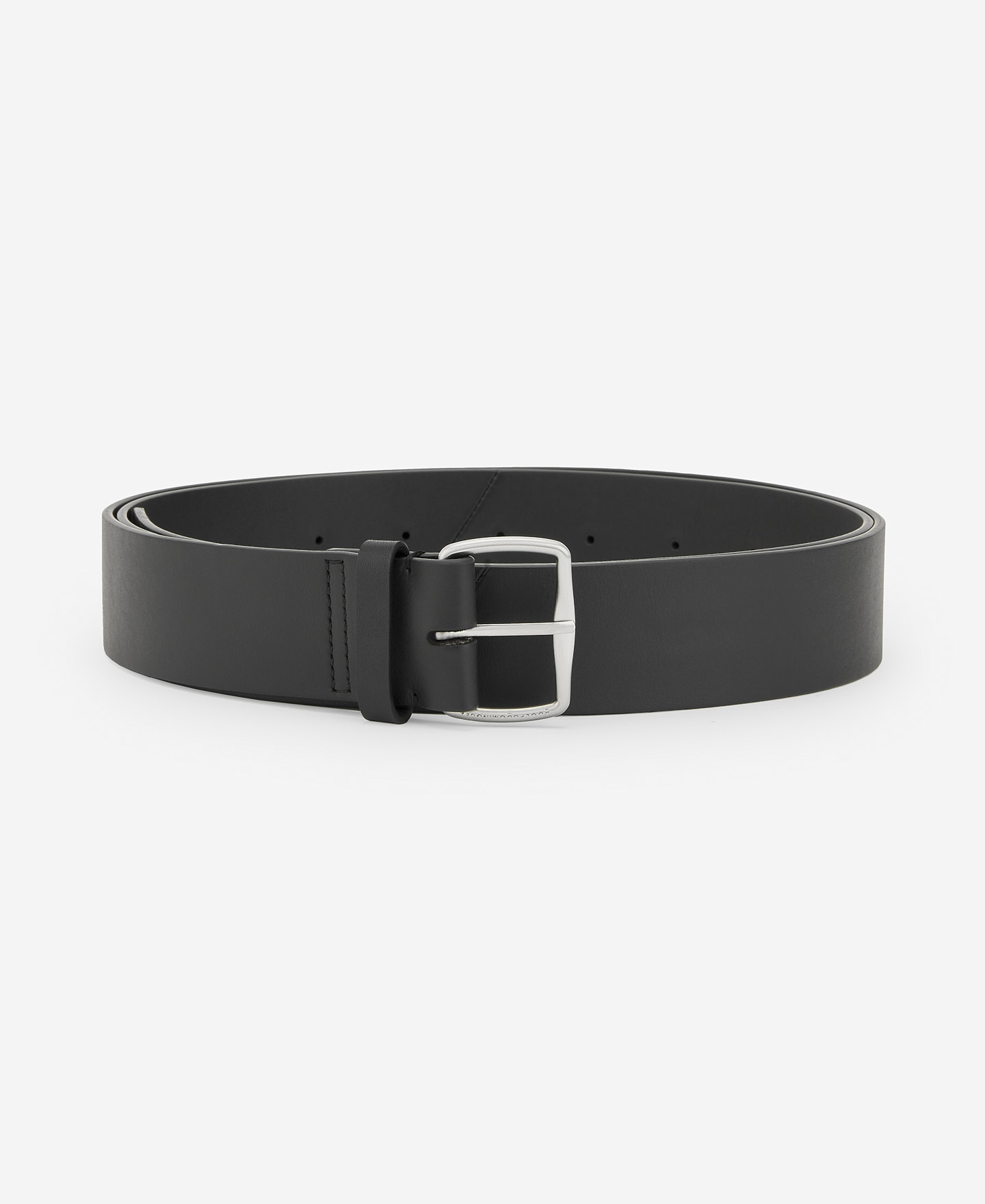 Responsible leather black belt for women image number 0