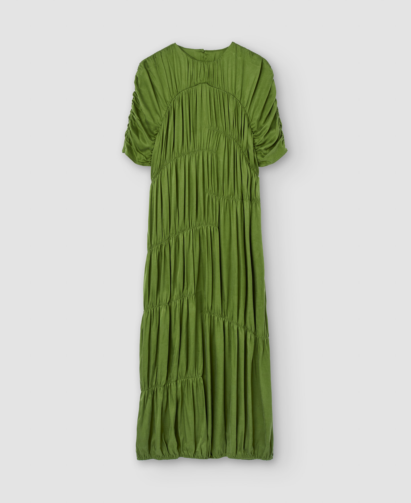 Robe midi en cupro image number 6