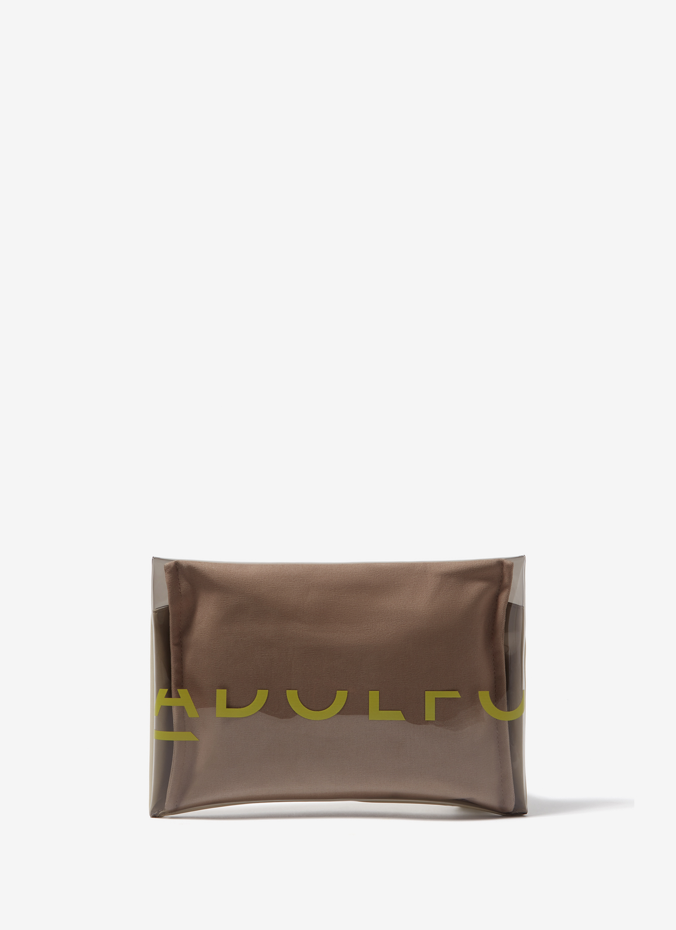 Transparent clutch bag with cotton pouch image number 0