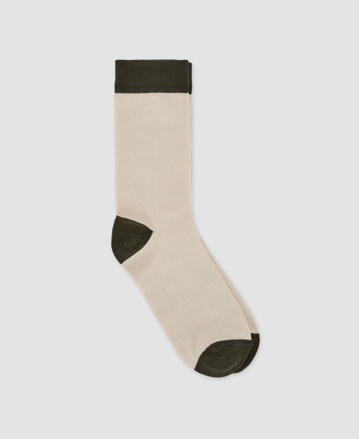 Two-colores cotton sock image number 0