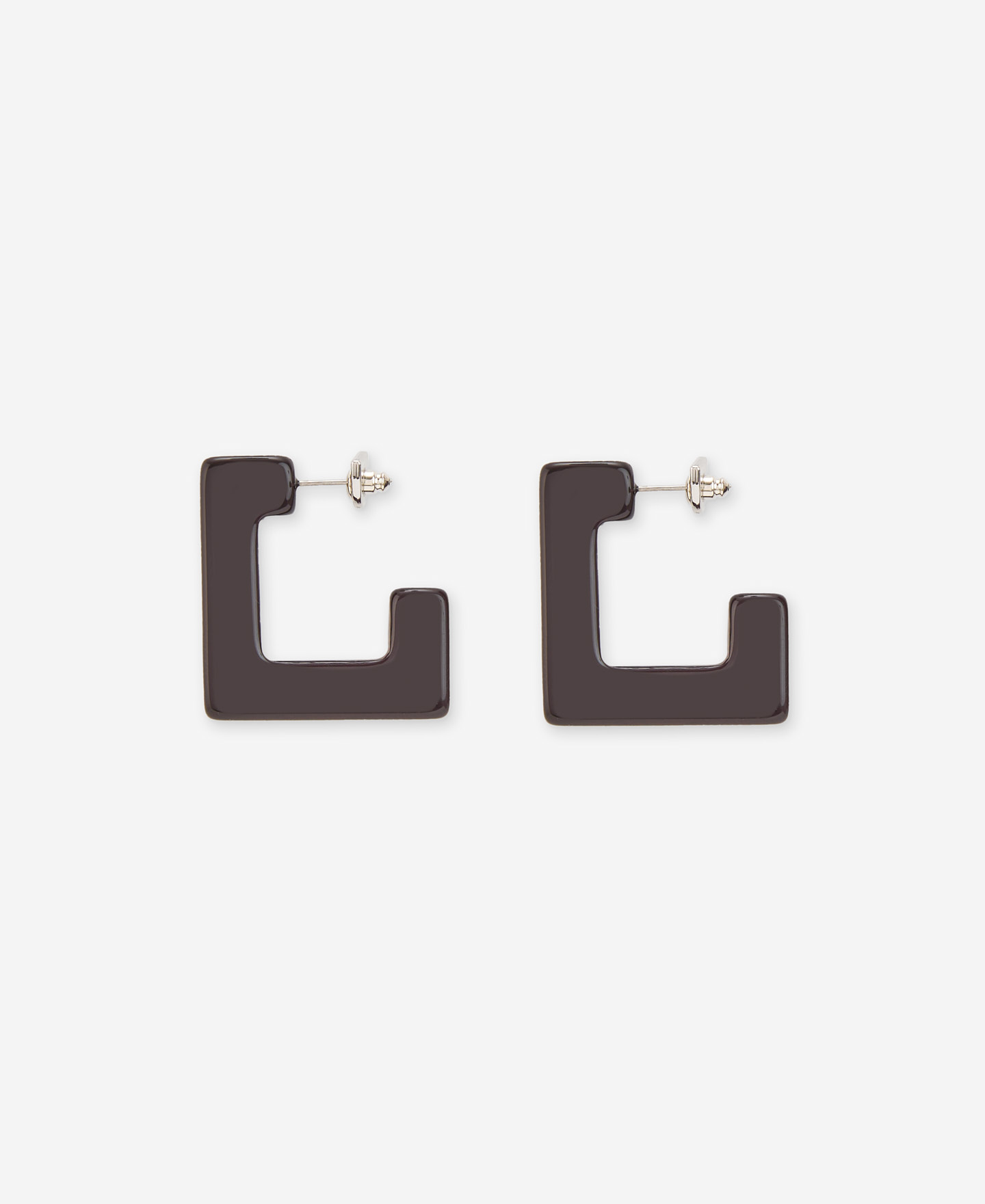 Two-coloured square earring image number 0