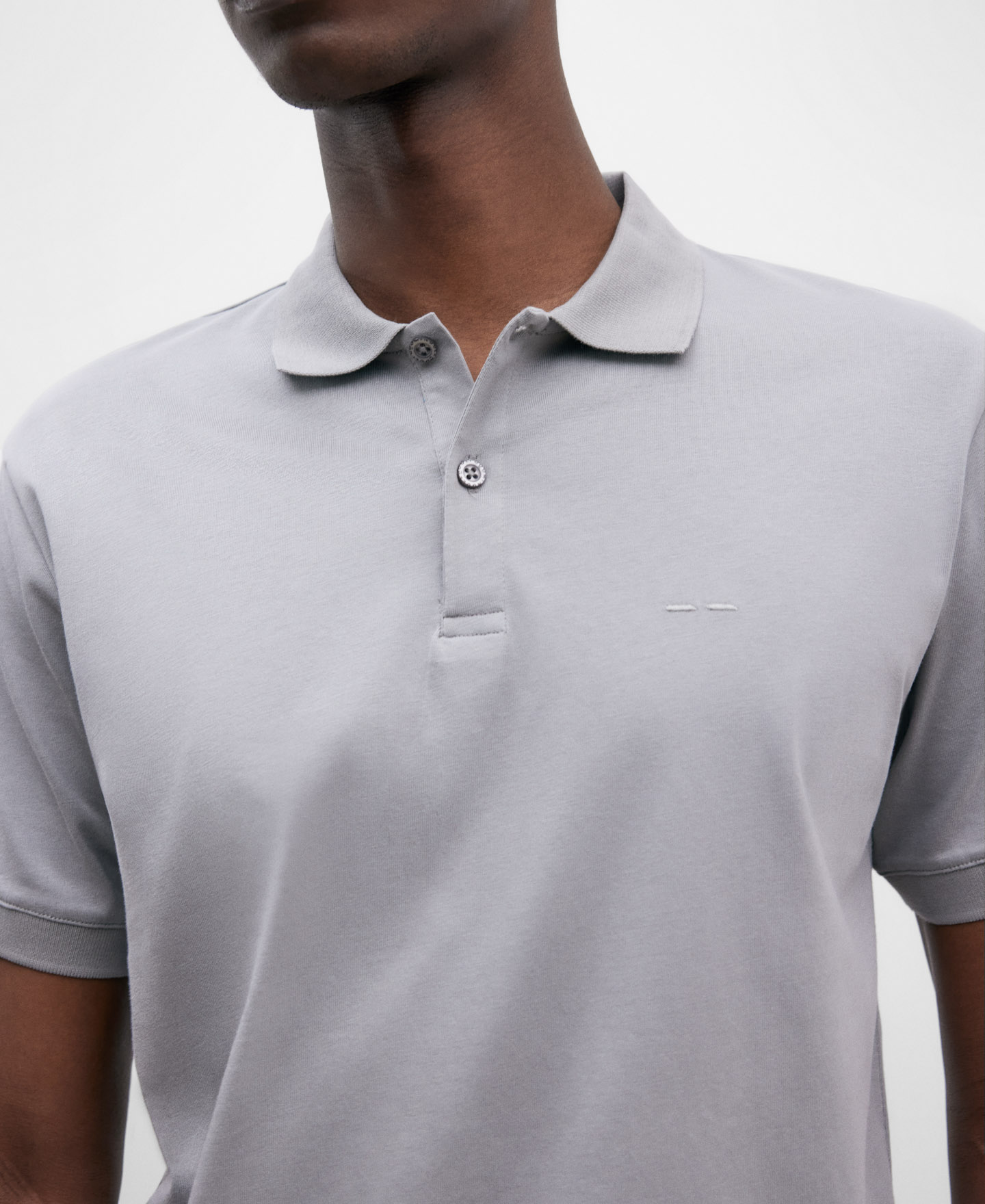 Mercerised cotton polo shirt image number 3