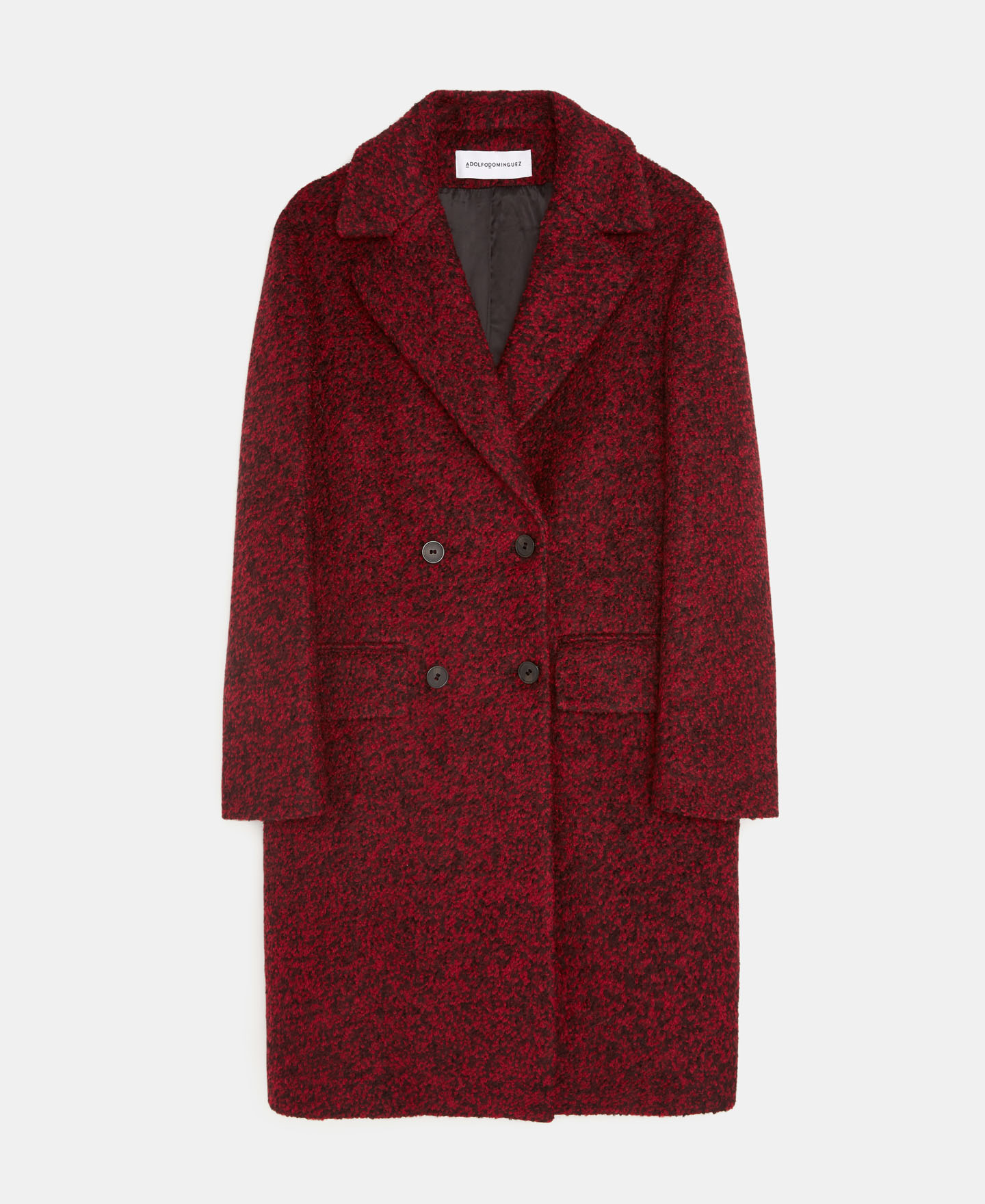 Tailored boiled wool coat image number 5