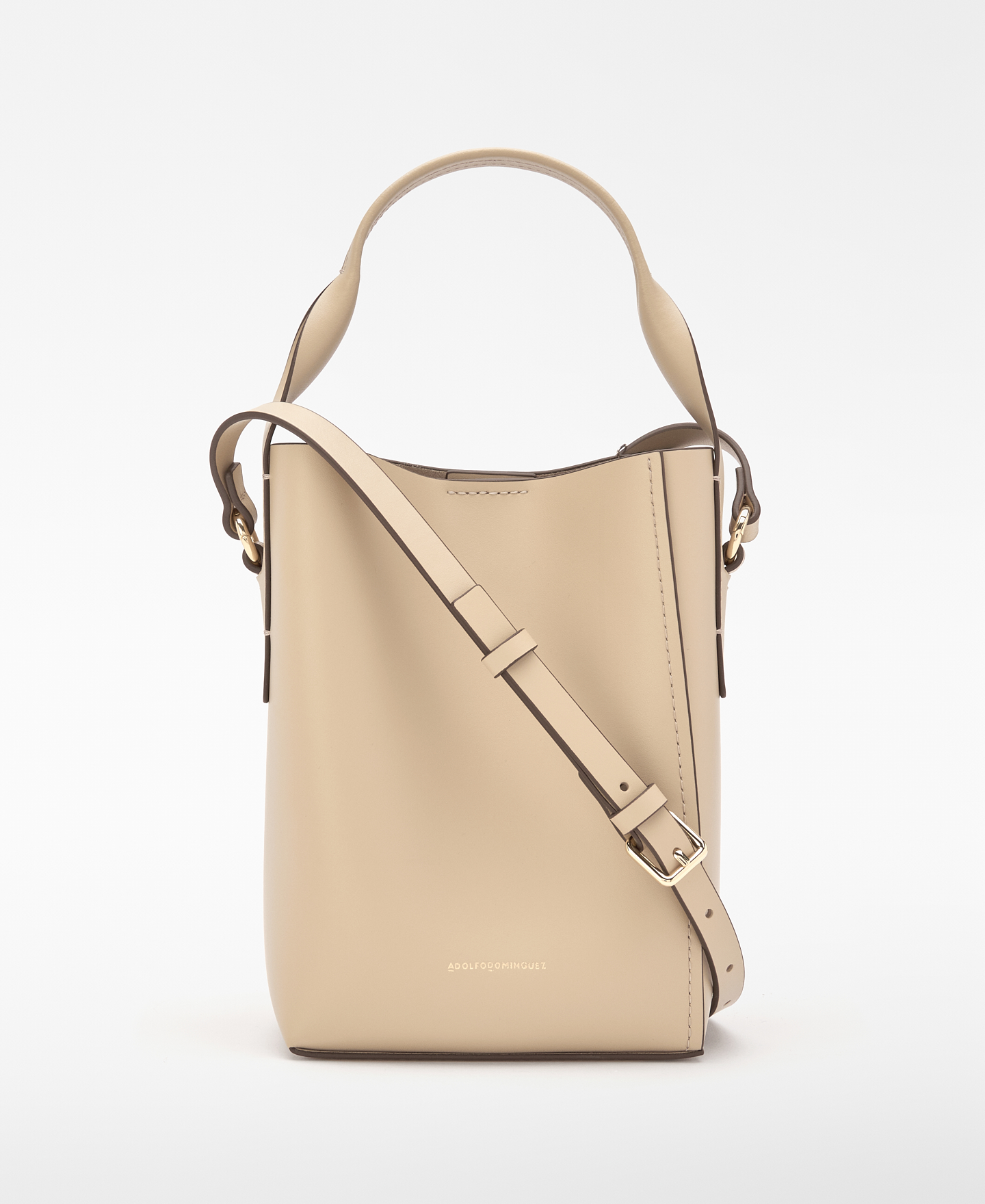 Mica leather bucket bag image number 0