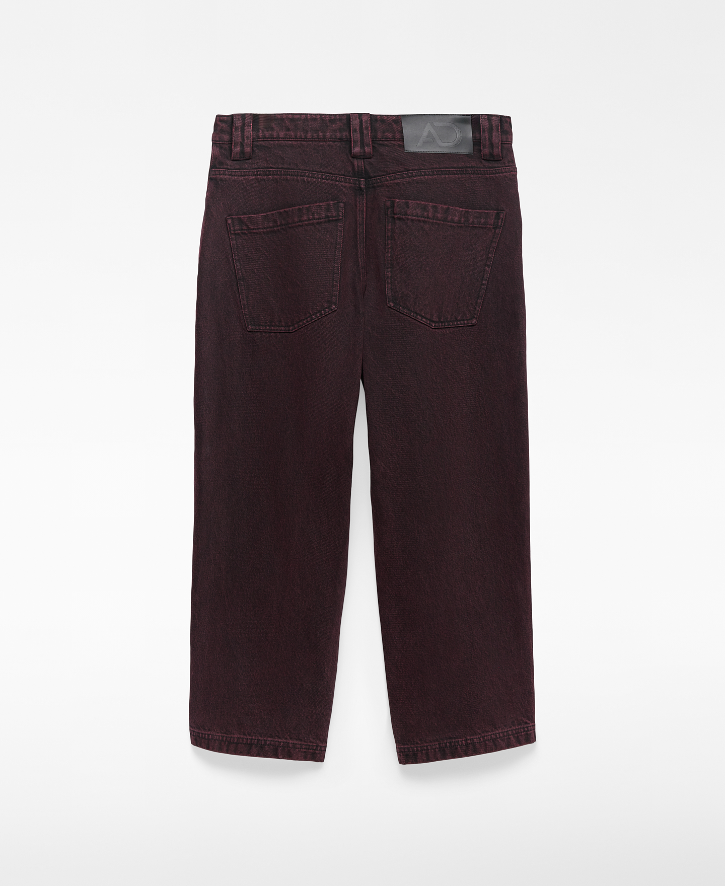 Ankle-length washed denim trousers woman image number 5