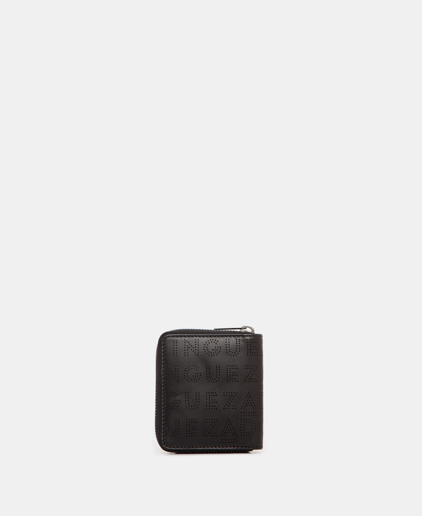 Leather embossed logo wallet image number 1