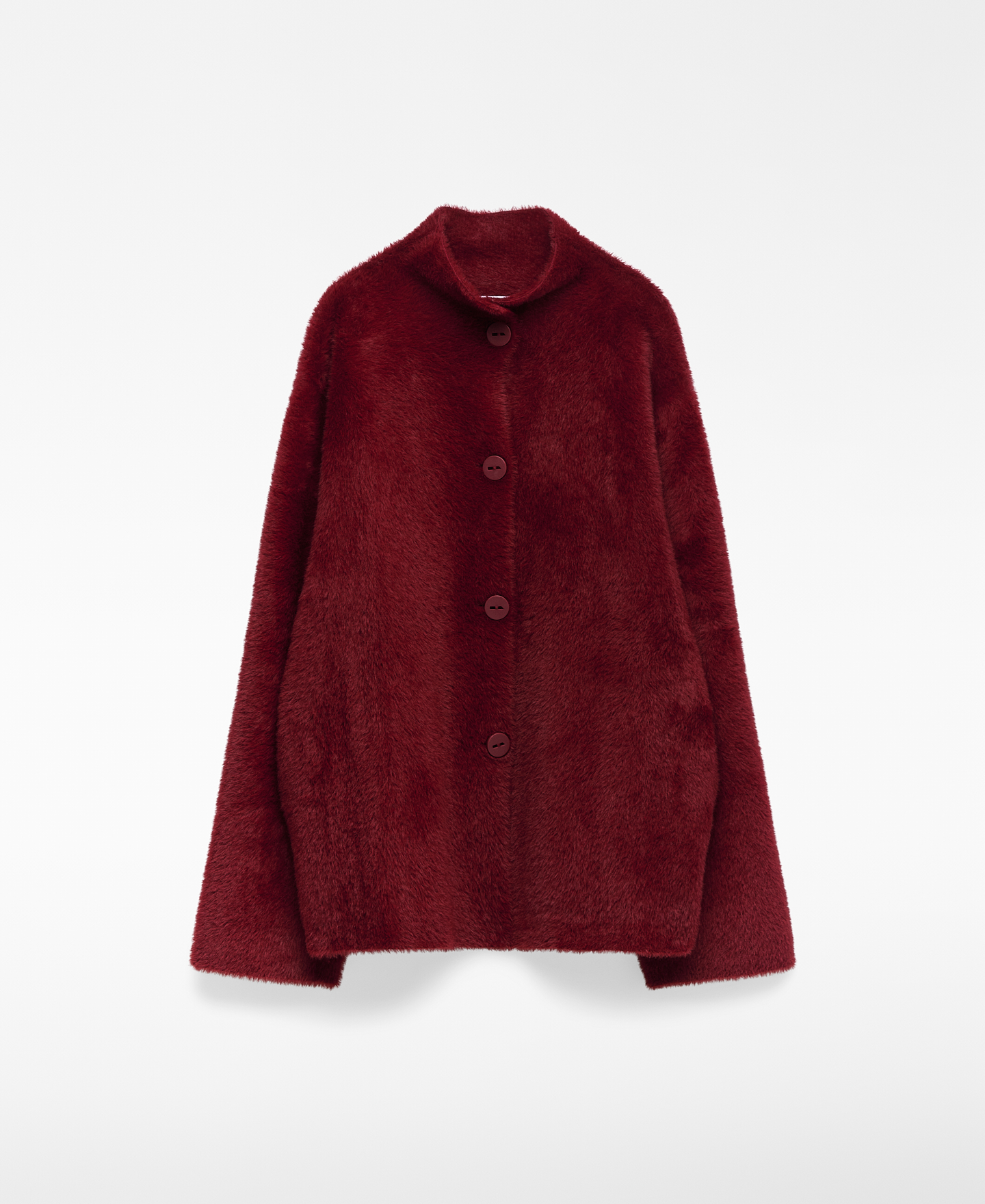 Chaqueta punto efecto pelo mujer image number 4