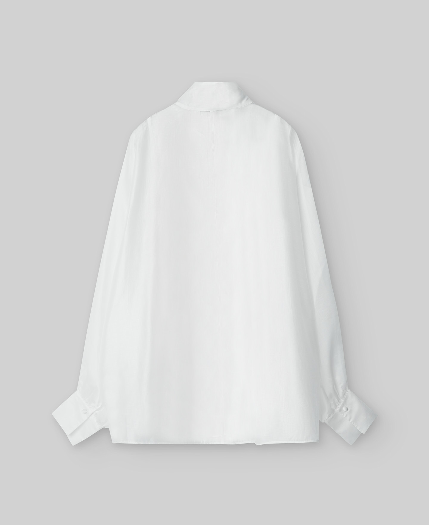 Oversized semi-sheer shirt woman image number 5