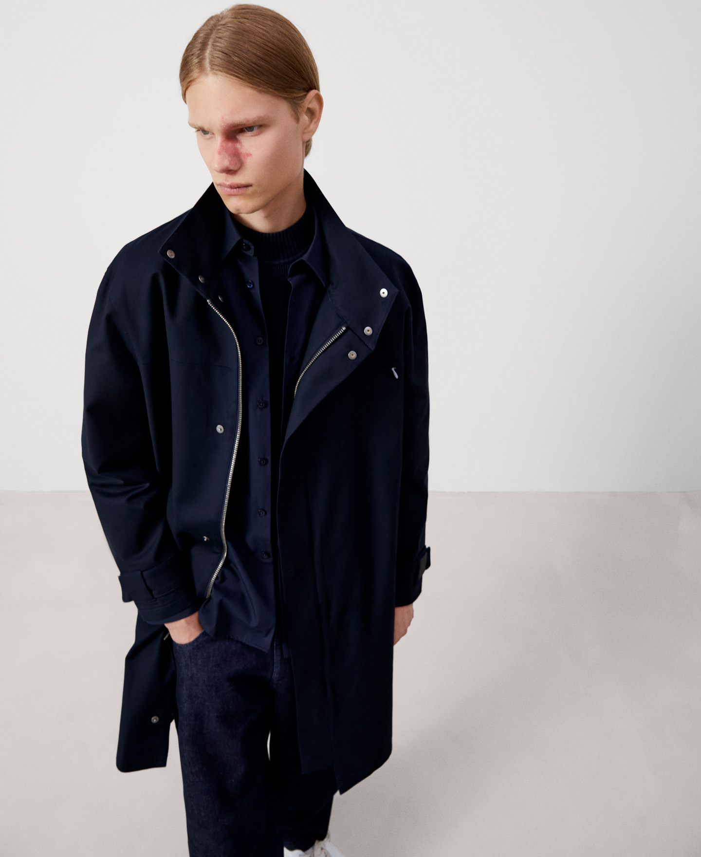 Cotton Mao collar parka image number 5