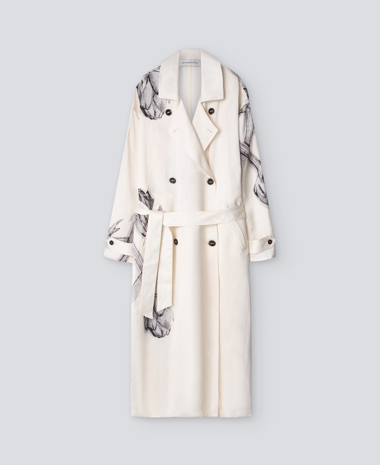 Gabardina estampada flores mujer image number 4