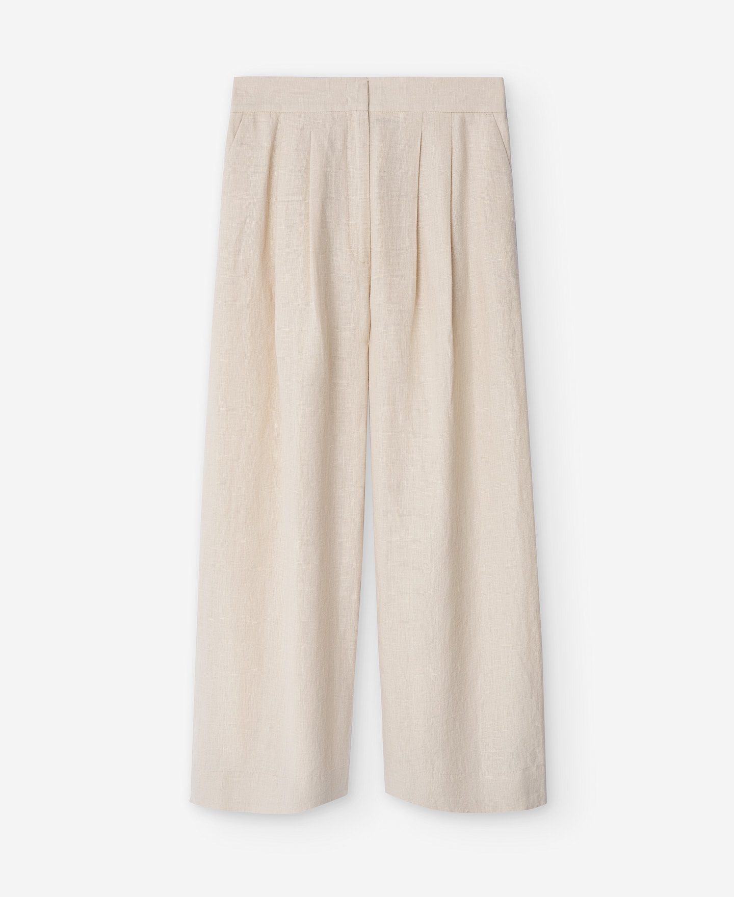 European linen trousers with pleats image number 4