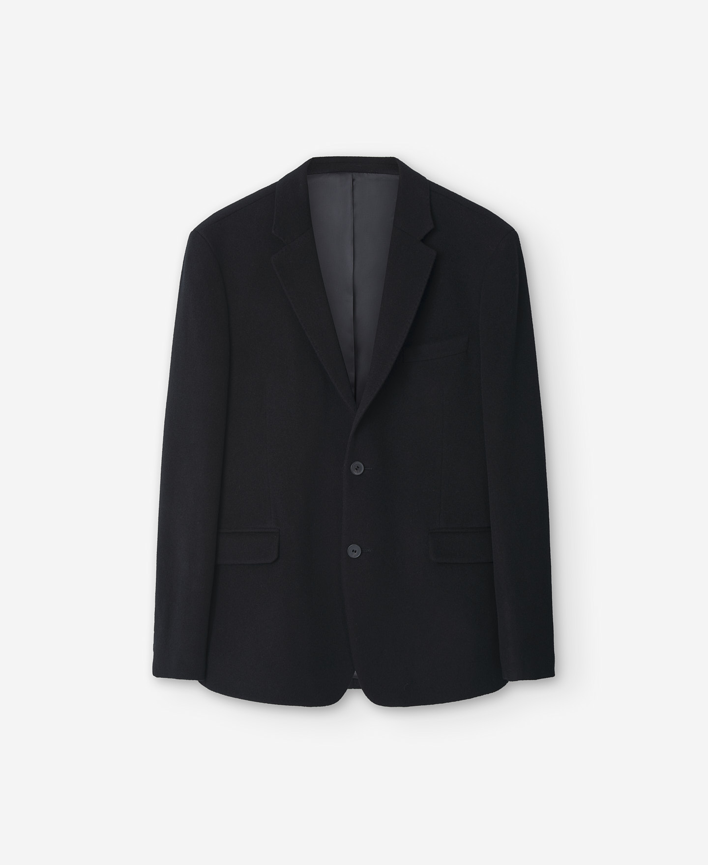Black merino wool blazer for men image number 4