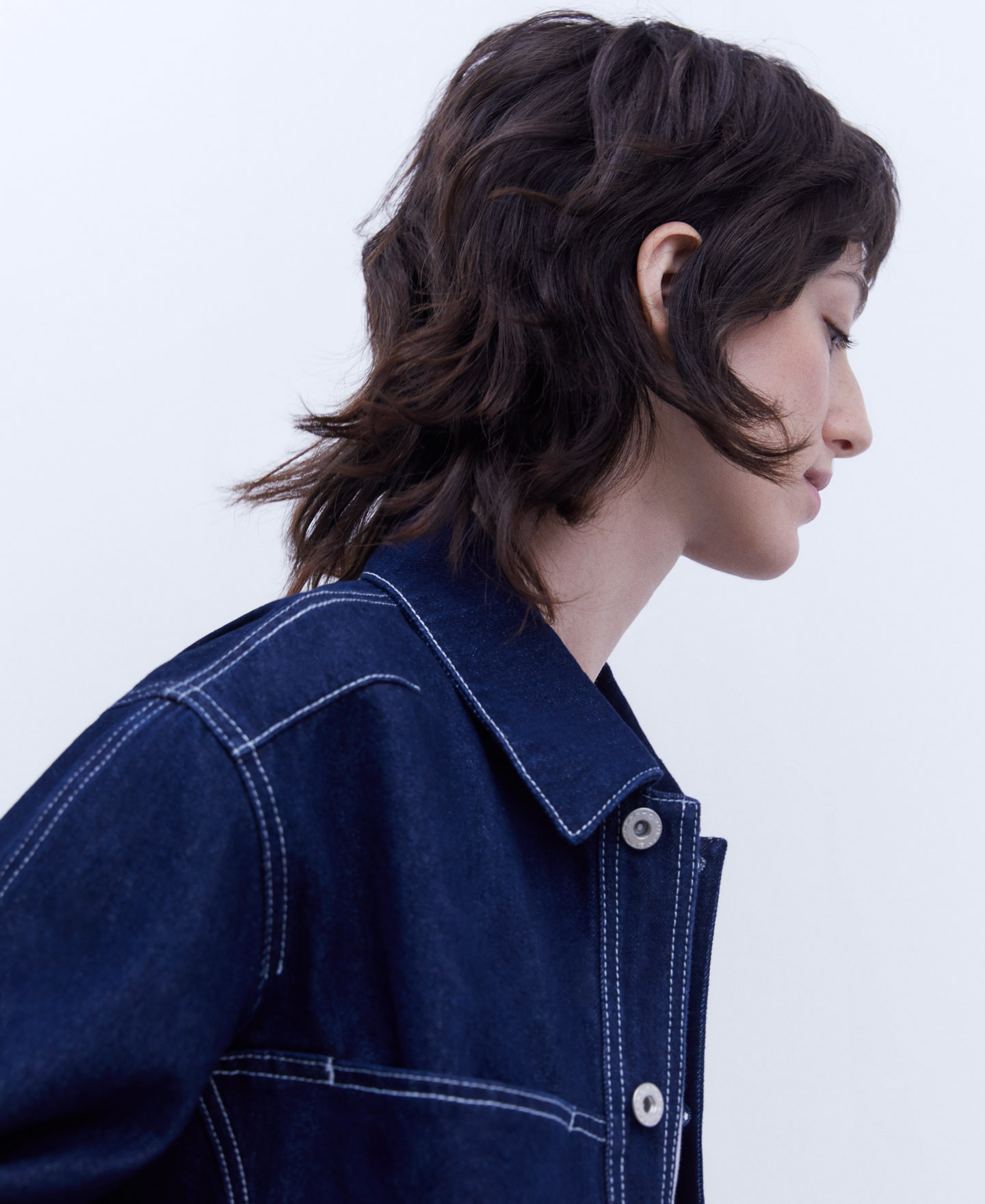 Cotton denim jacket image number 3