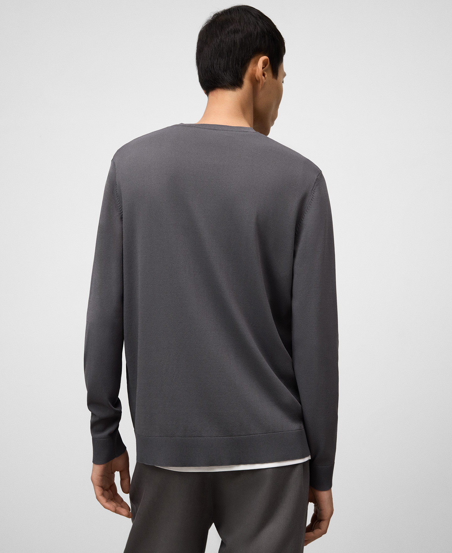 Knit crew collar sweater man image number 2