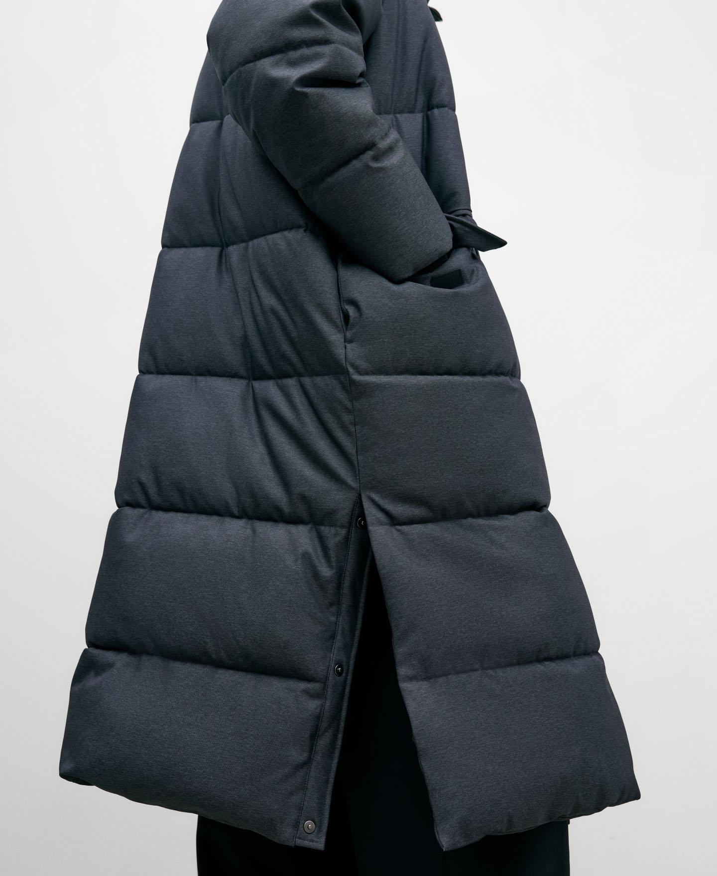 パッド入りロングジャケット image number 3