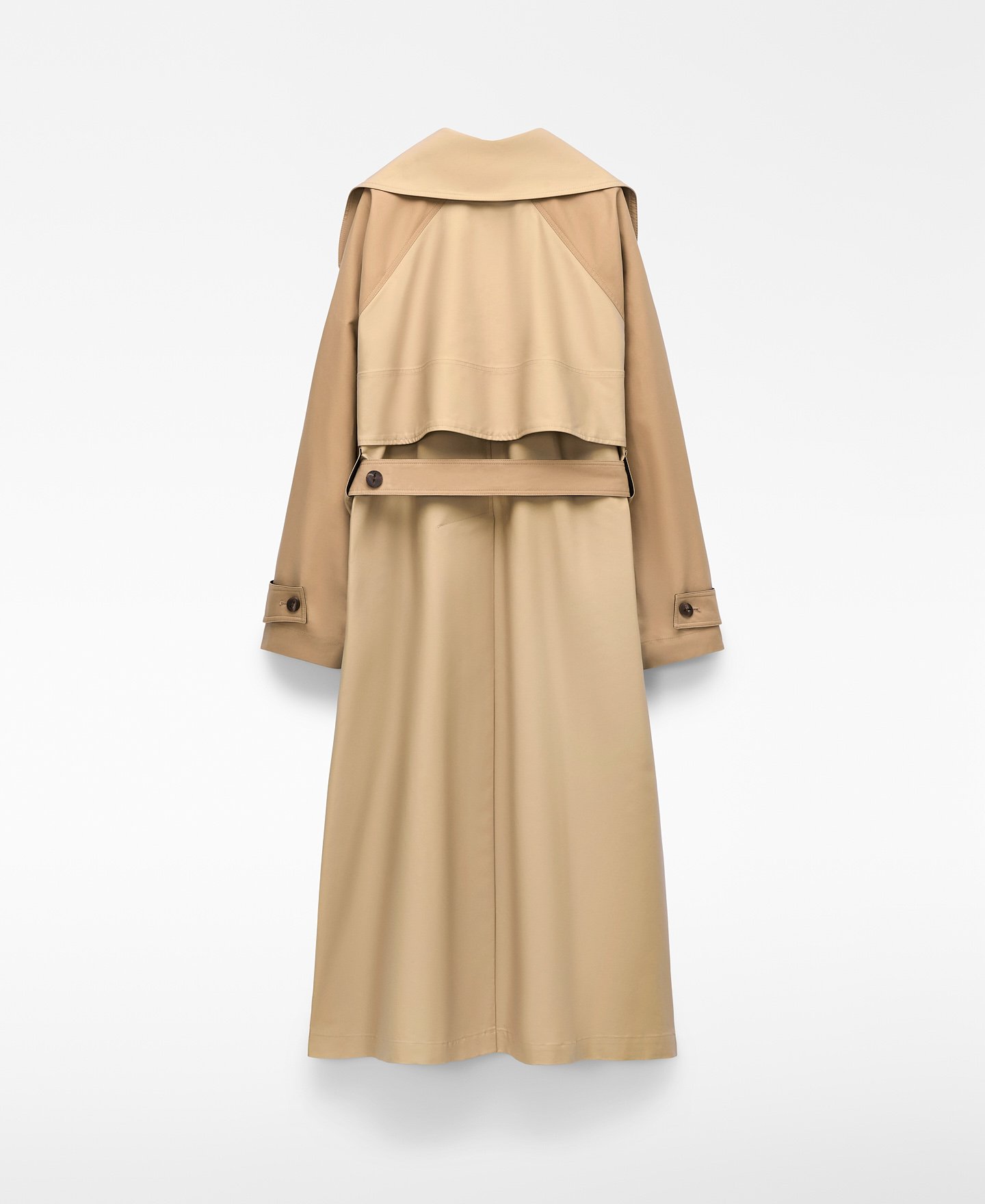 Gabardina bicolor doble solapa image number 7