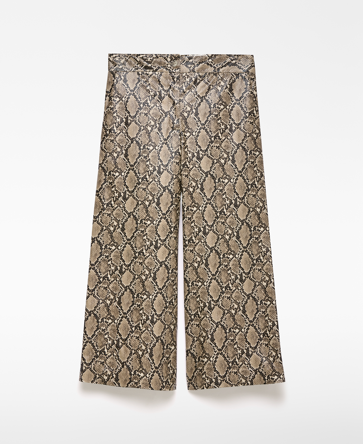 Animal print culotte trousers women image number 4