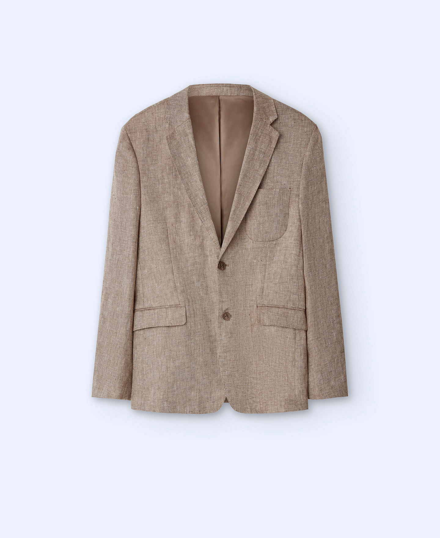 European linen two button blazer image number 4