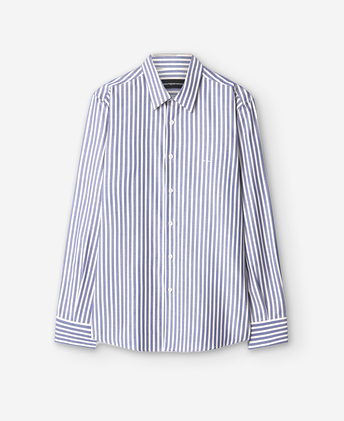 Blue striped cotton shirt for men | AD Europa