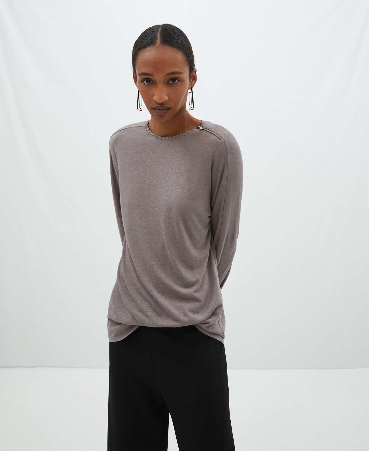 Viscose striped T-shirt image number 0
