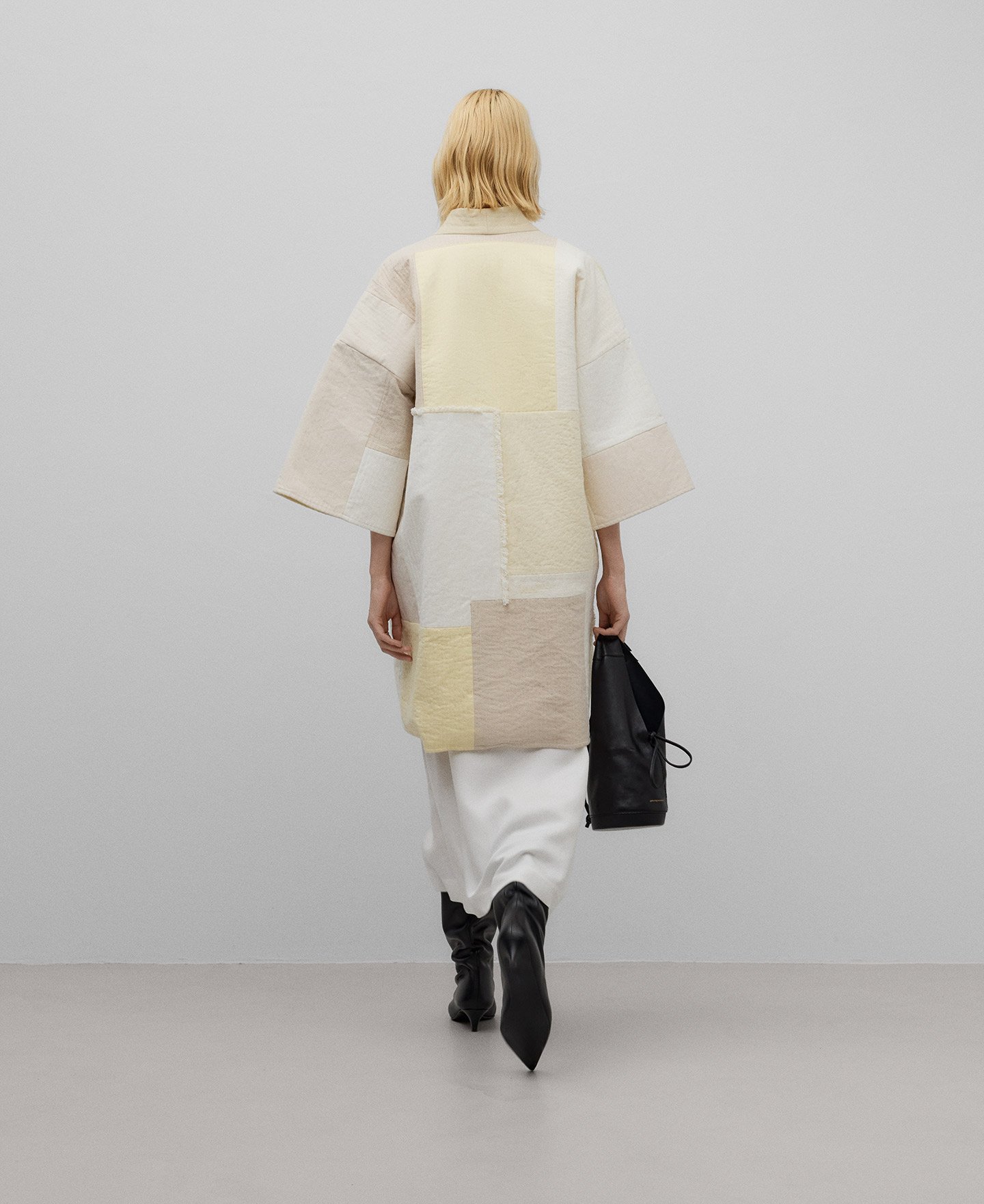 Cotton patchwork jacket woman image number 2