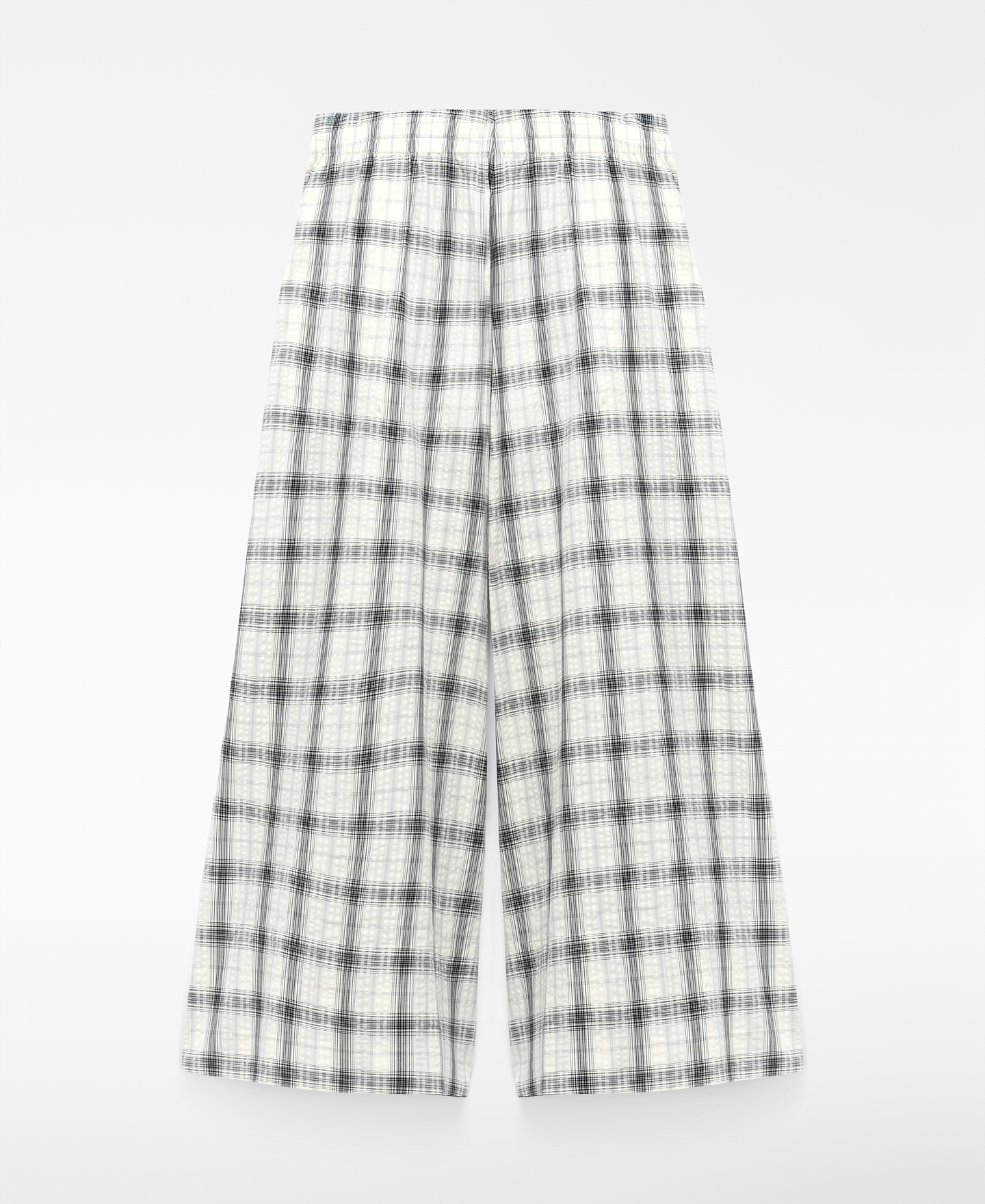 Culotte-Hose aus Seersucker mit Karomuster image number 4