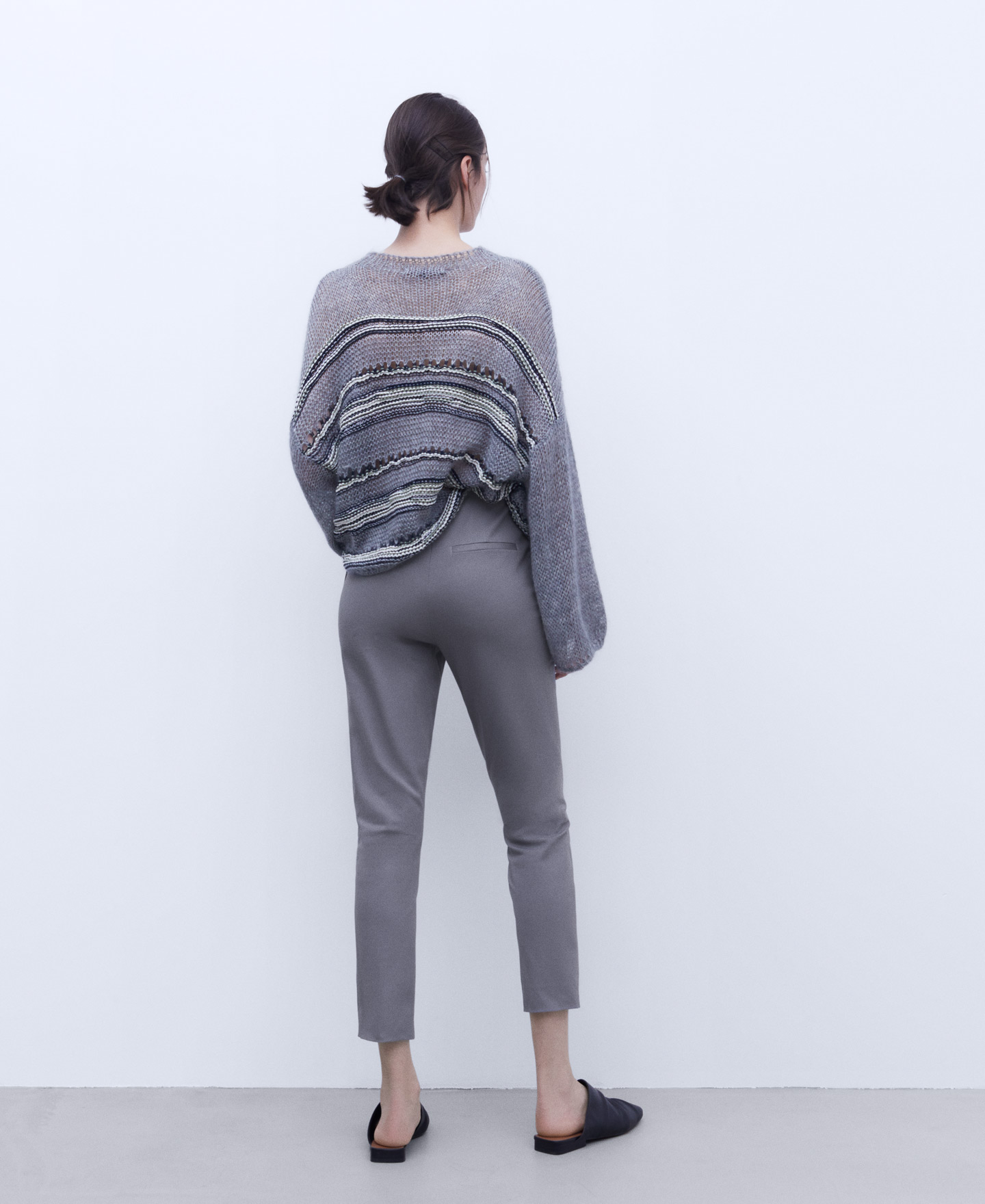 Cotton skinny trousers image number 2