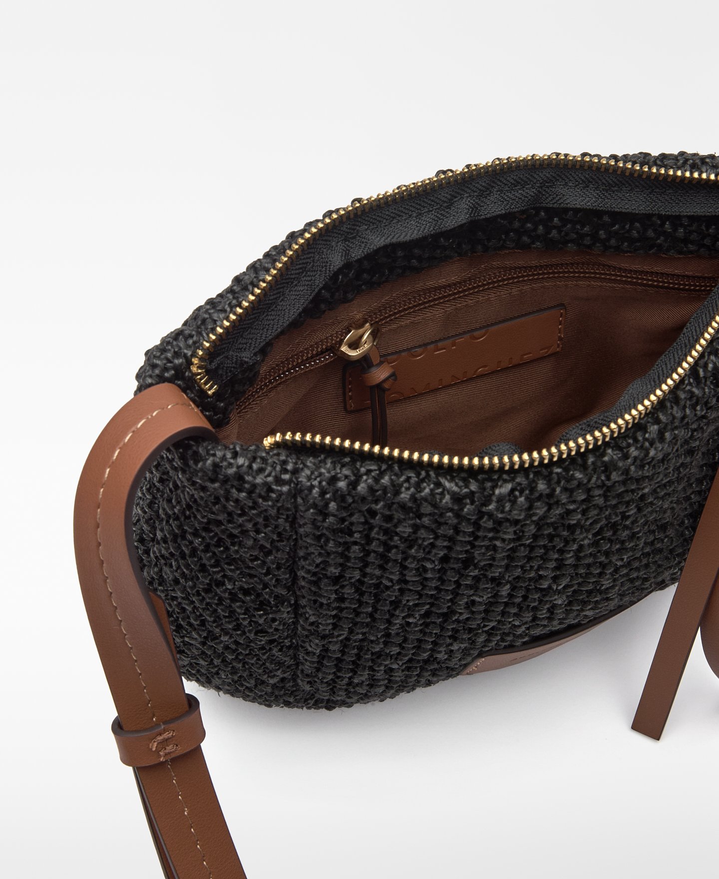 Dorna raffia-textured shoulder bag woman image number 3