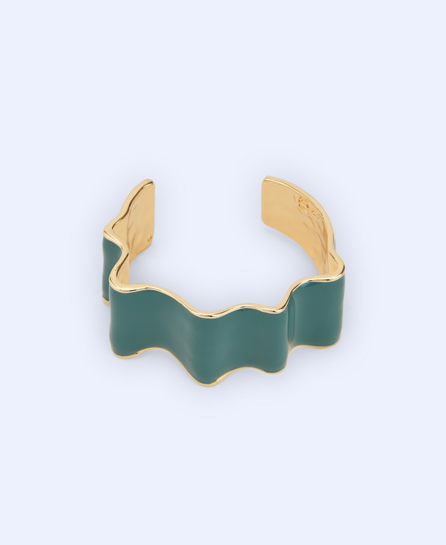 Pulsera pliegues en zinc y resina image number 0