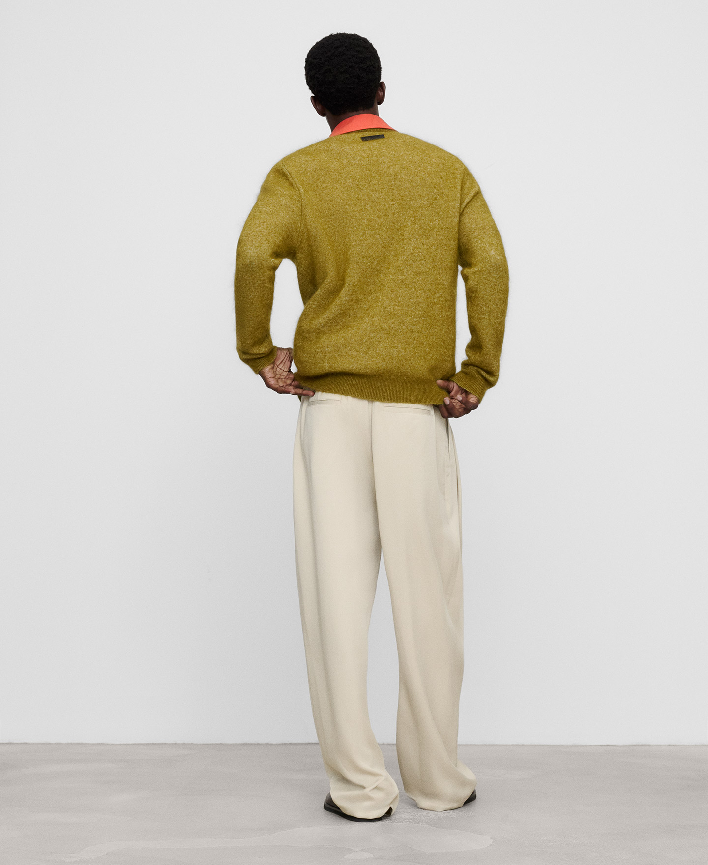 Mohair blend crew collar sweater image number 2